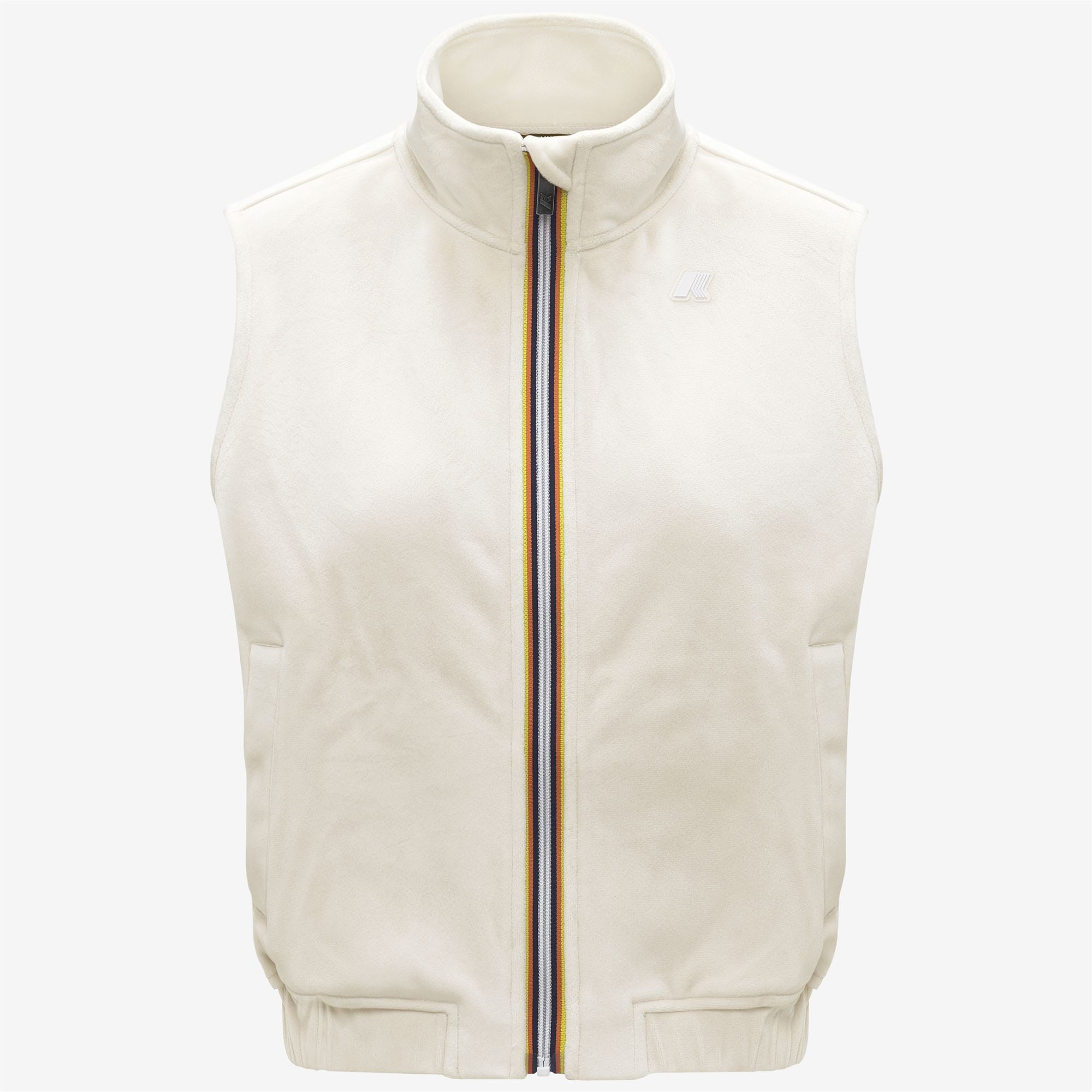 Fleece_WOMAN_VIVIELME VELOUR POLAR_Vest_White G - White G - Commercial 1
