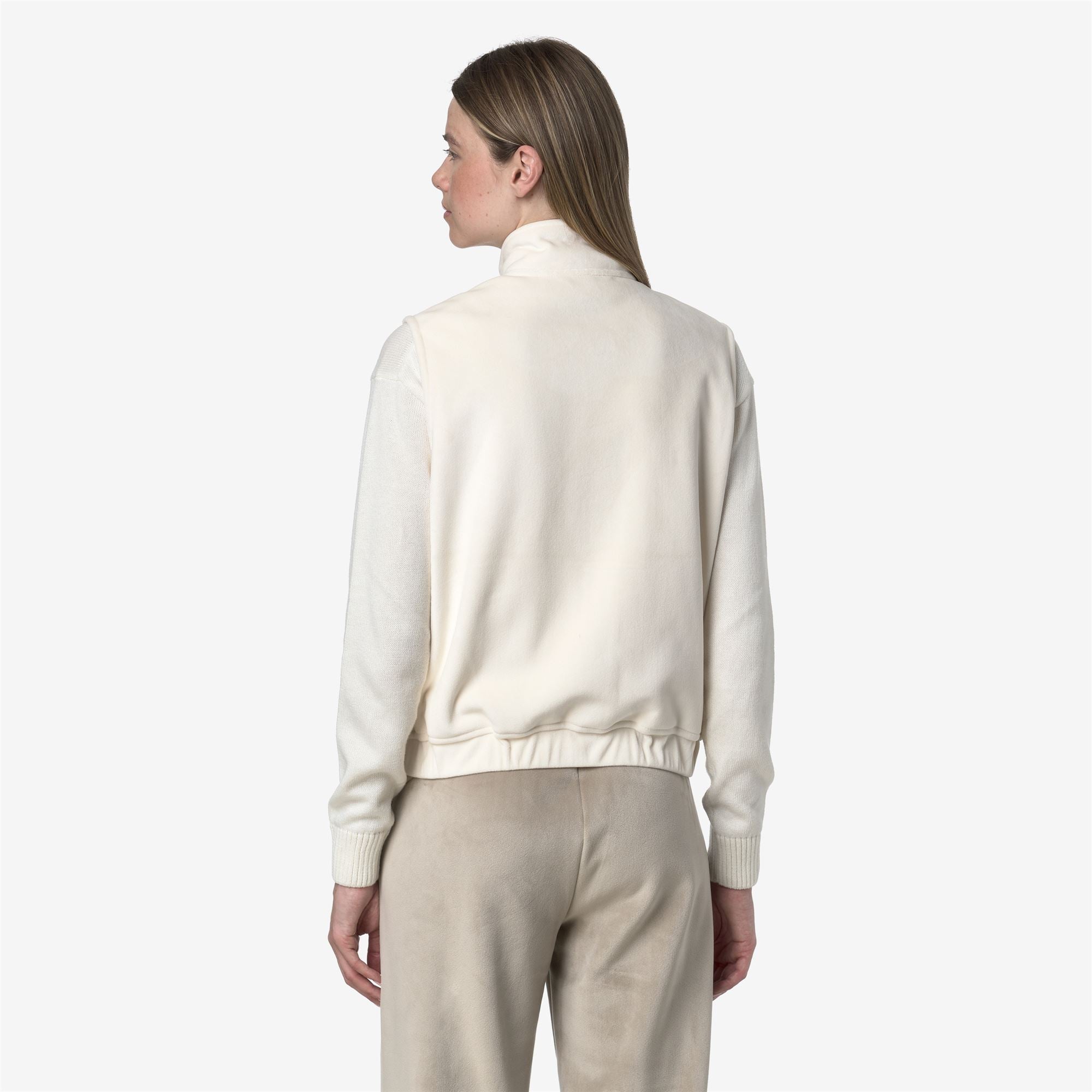 Fleece_WOMAN_VIVIELME VELOUR POLAR_Vest_White G - White G - Commercial 6