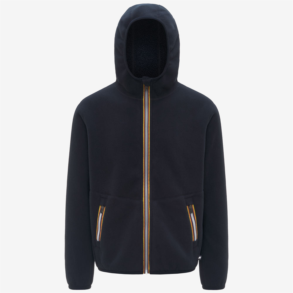 Blue Men's Reversible Fleece Jacket for Outdoor Activities 02