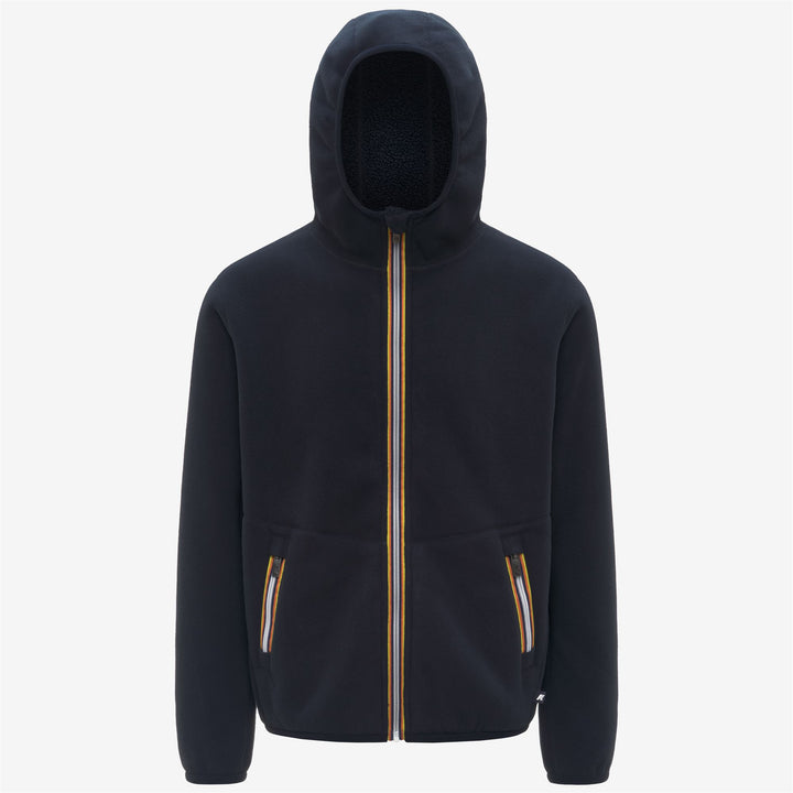 Blue Men's Reversible Fleece Jacket for Outdoor Activities 2