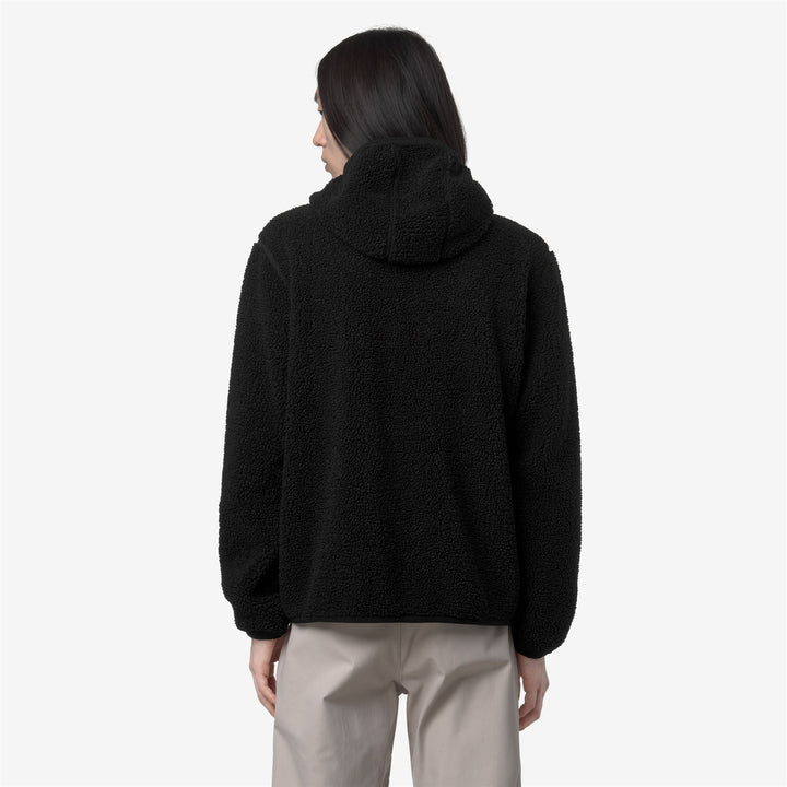 Black Men's Reversible Sherpa Polar Fleece Jacket 6