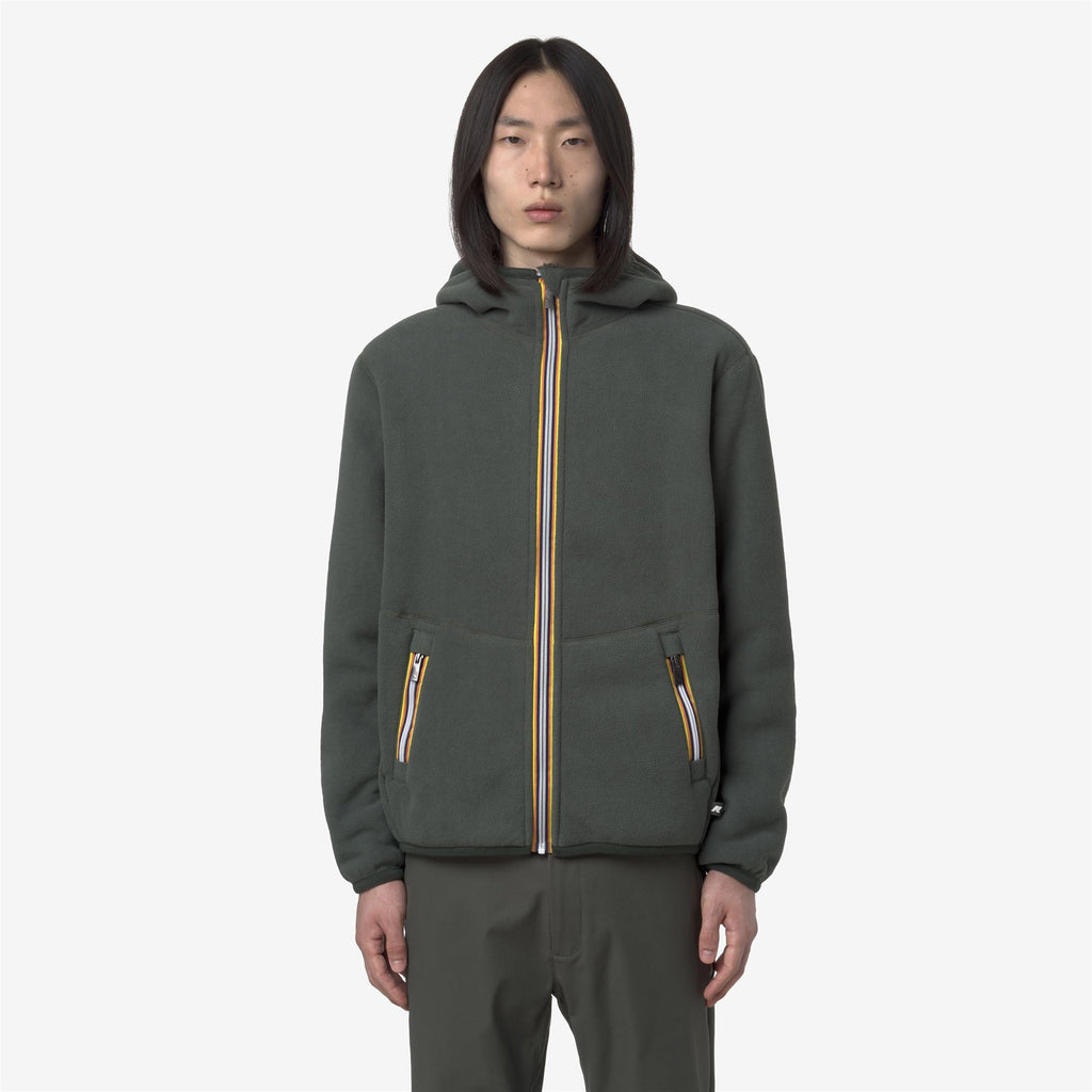 Fleece_MAN_JACK SHERPA POLAR DOUBLE_Jacket_Green Blackish Combo - GREEN BLACKISH - Commercial 7