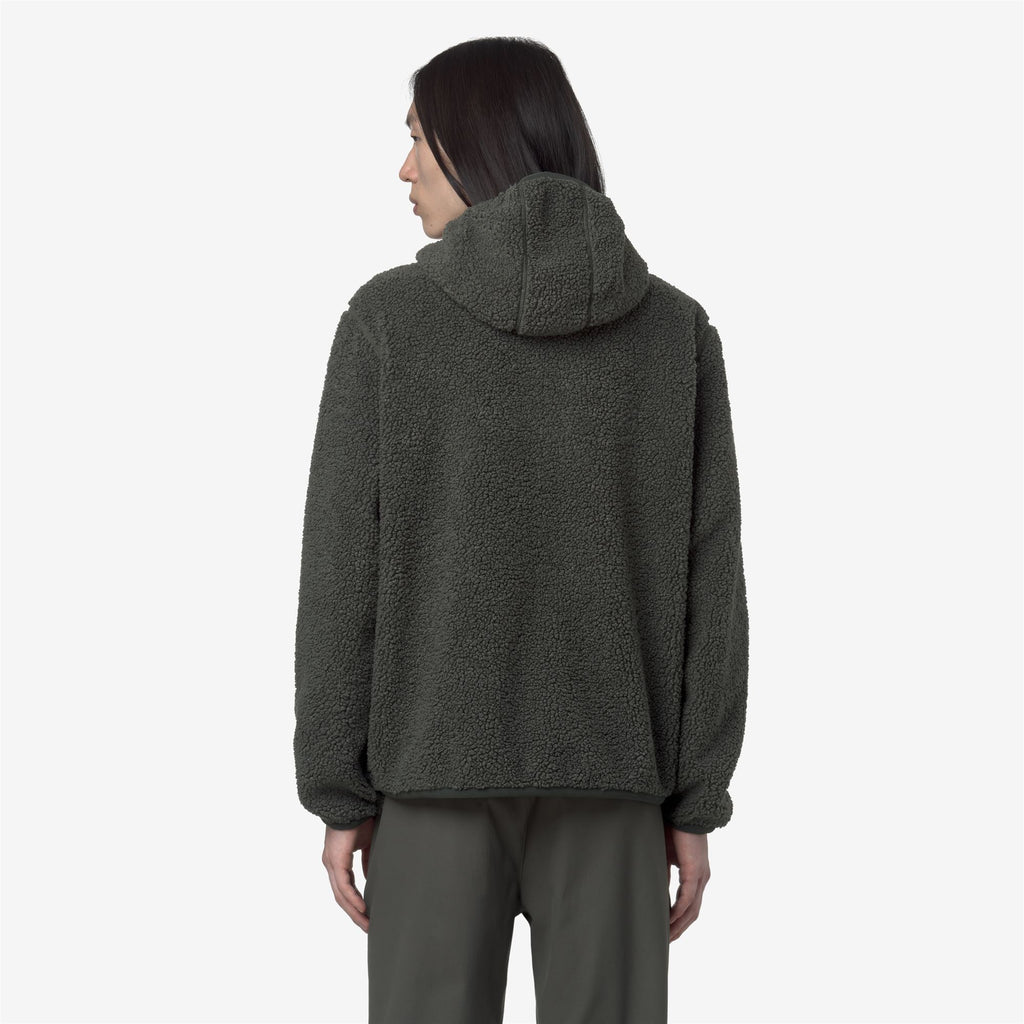 Fleece_MAN_JACK SHERPA POLAR DOUBLE_Jacket_Green Blackish Combo - GREEN BLACKISH - Commercial 6