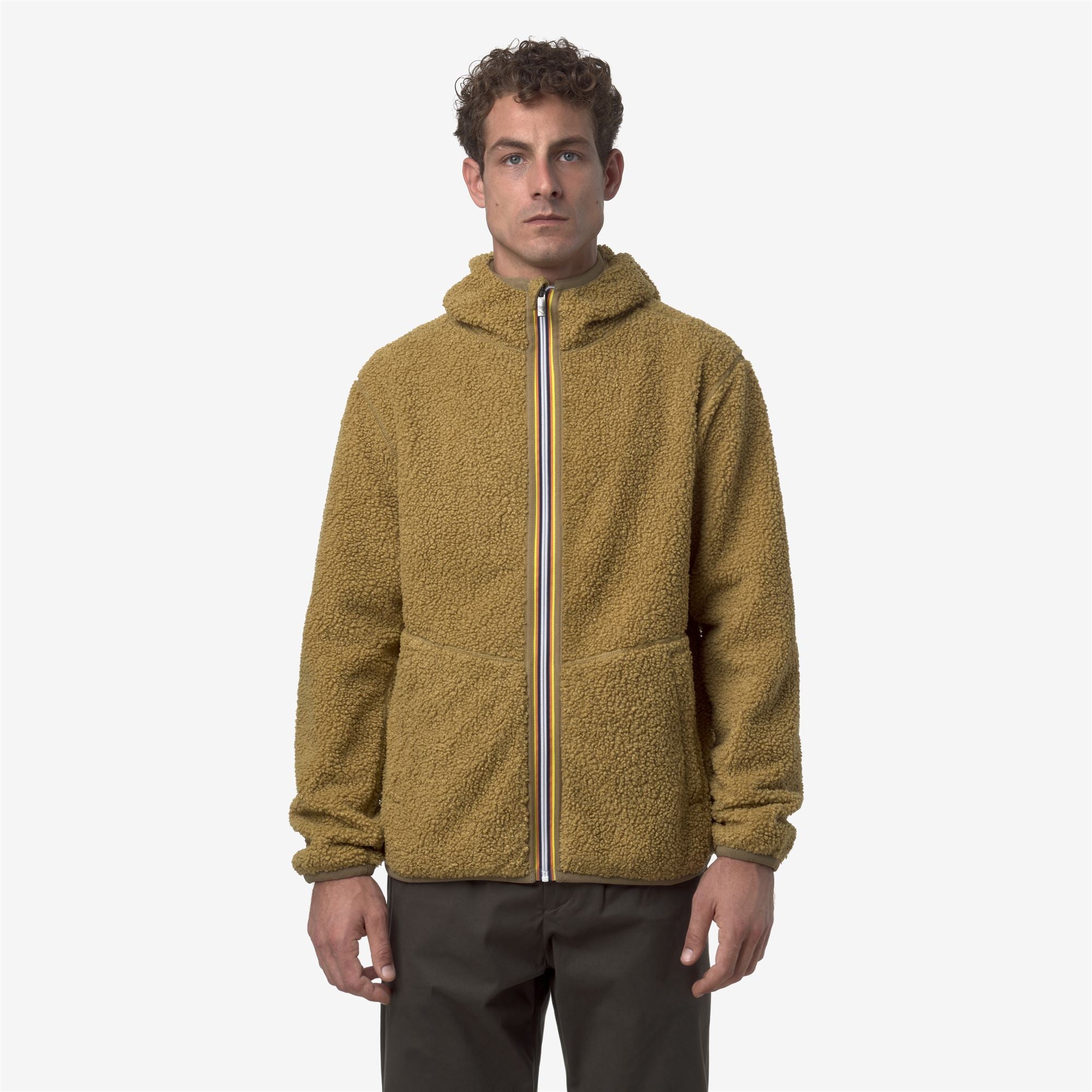 Fleece_MAN_JACK SHERPA POLAR DOUBLE_Jacket_Beige Seed Combo - Beige Seed - Commercial 4
