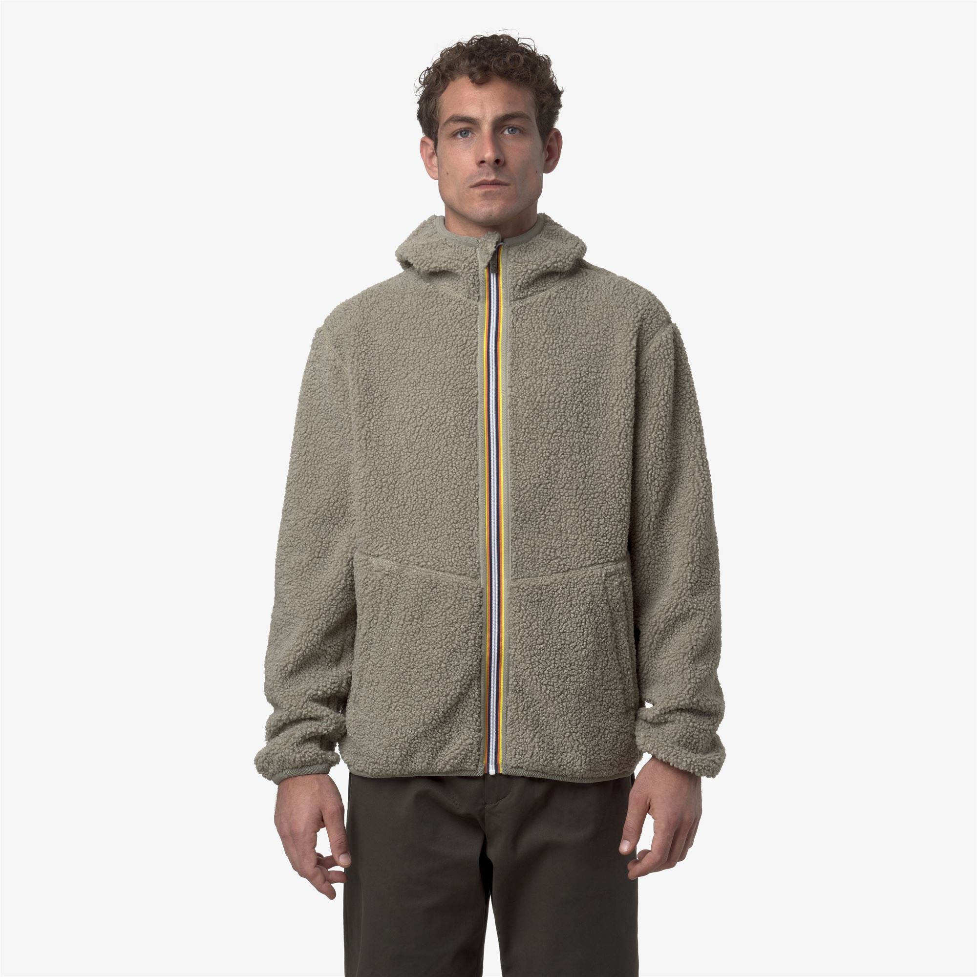 Fleece_MAN_JACK SHERPA POLAR DOUBLE_Jacket_Green Oak-Green Oak - Green Oak - Commercial 4