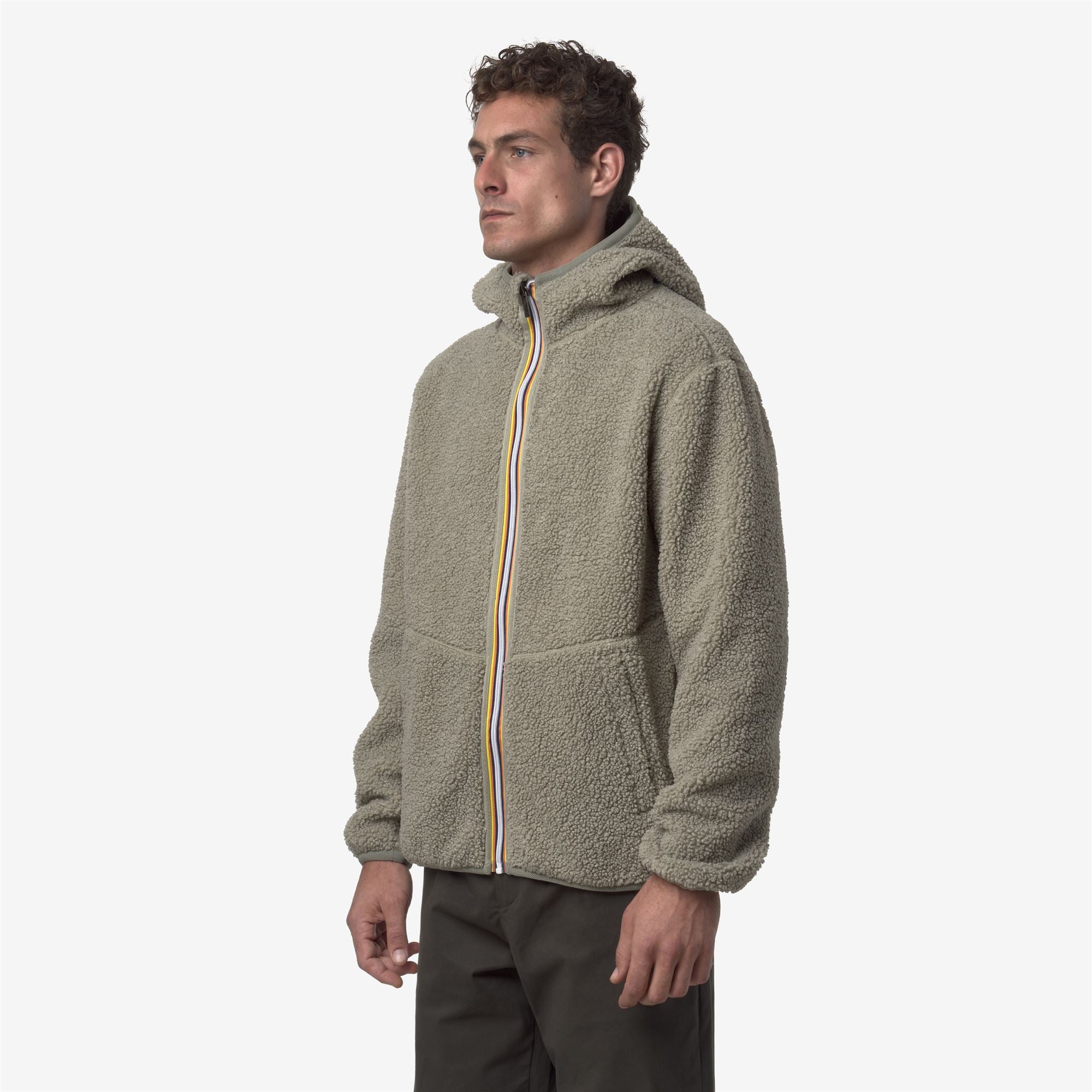 Fleece_MAN_JACK SHERPA POLAR DOUBLE_Jacket_Green Oak-Green Oak - Green Oak - Commercial 5