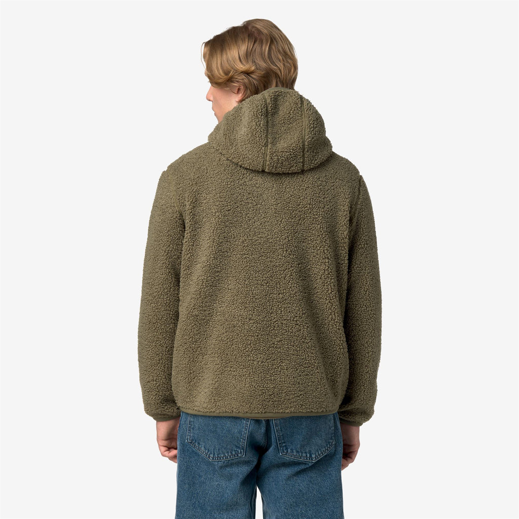 Fleece_Man_JACK SHERPA POLAR DOUBLE_Jacket_Green Army - Blue Depth - Commercial 6