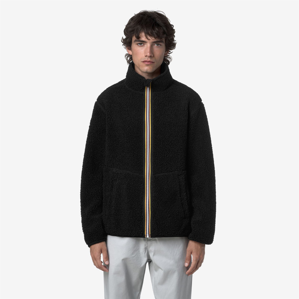 Fleece_MAN_PASCAL SHERPA POLAR DOUBLE_Jacket_Black Pure-Black Pure - Commercial 4
