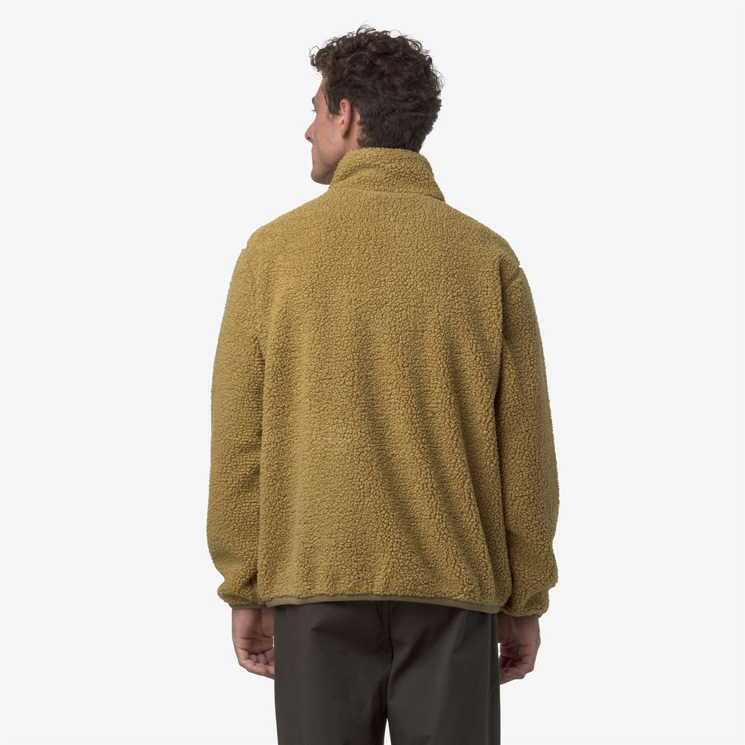 Chaqueta polar sherpa reversible beige para hombre main