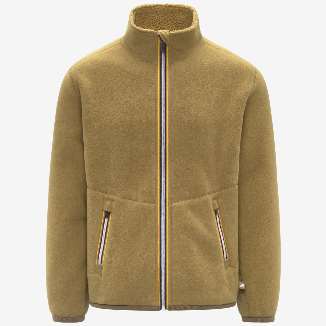 Chaqueta polar sherpa reversible beige para hombre main