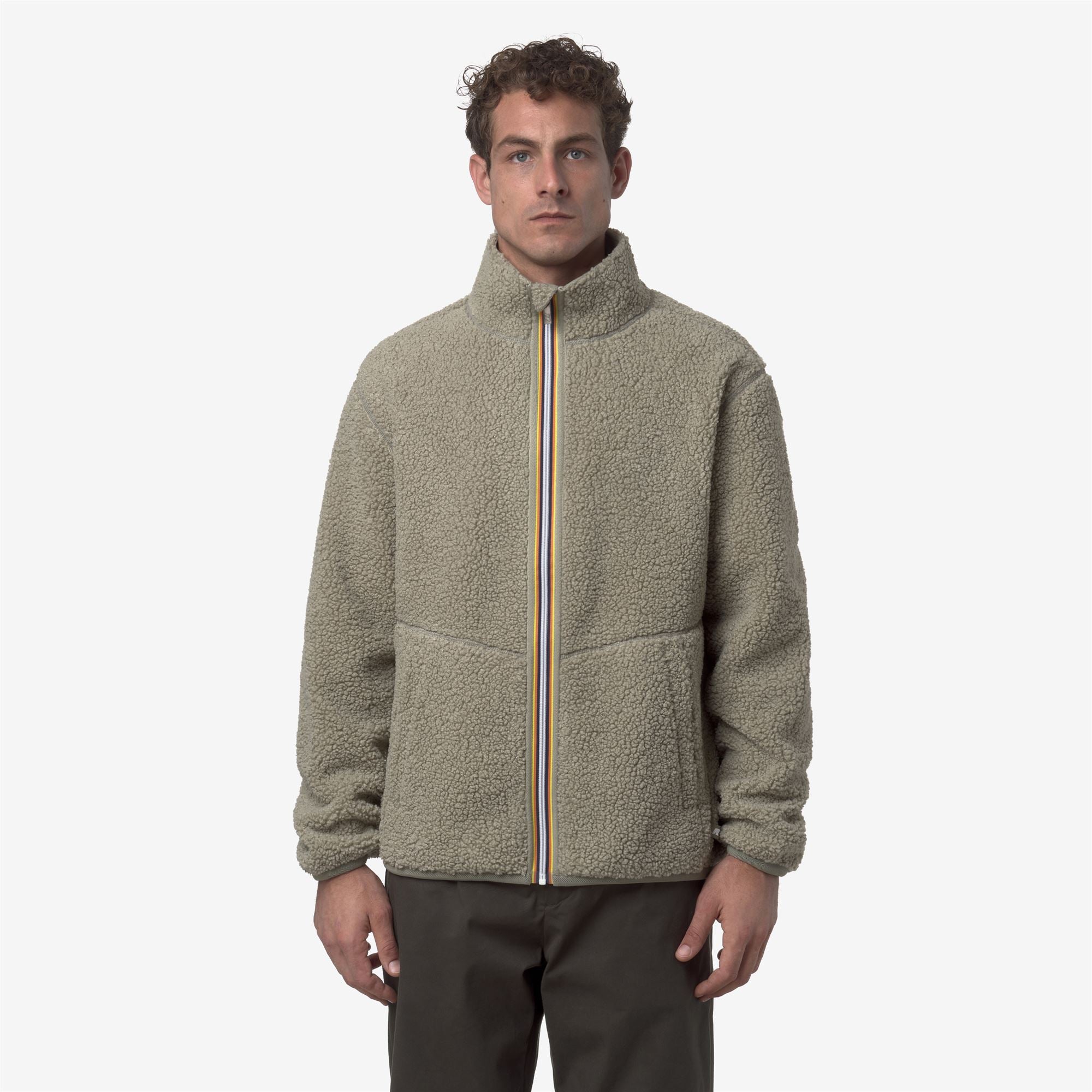 Fleece_MAN_PASCAL SHERPA POLAR DOUBLE_Jacket_Green Oak-Green Oak - Green Oak - Commercial 4