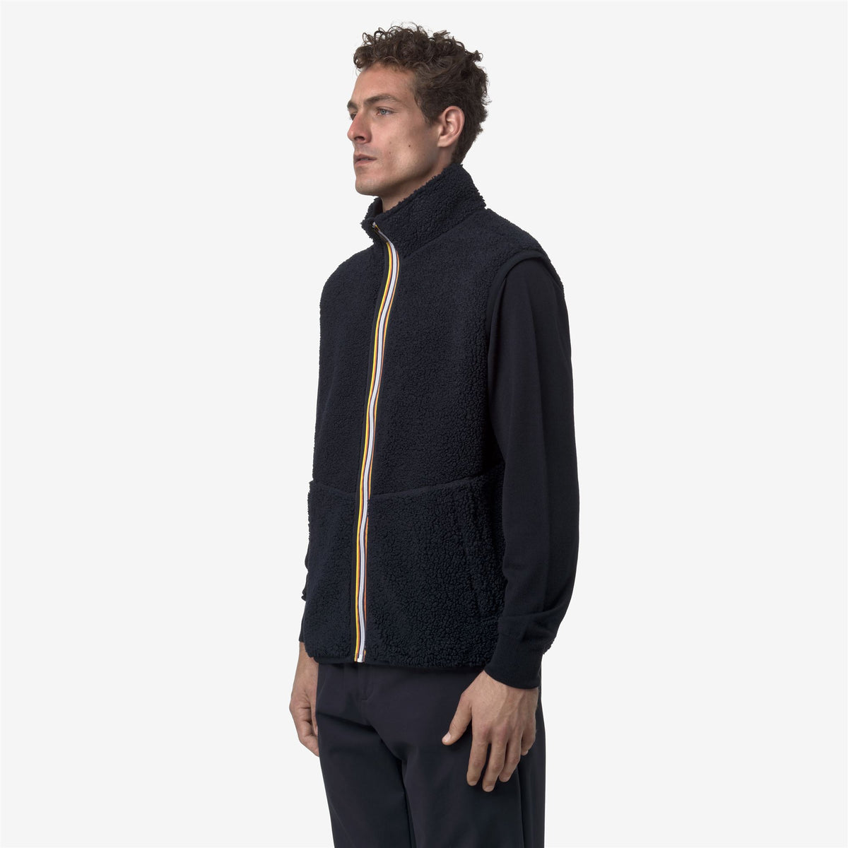Fleece_MAN_YANNICK SHERPA POLAR DOUBLE_Vest_Blue Depth-Blue Depth - Commercial 5