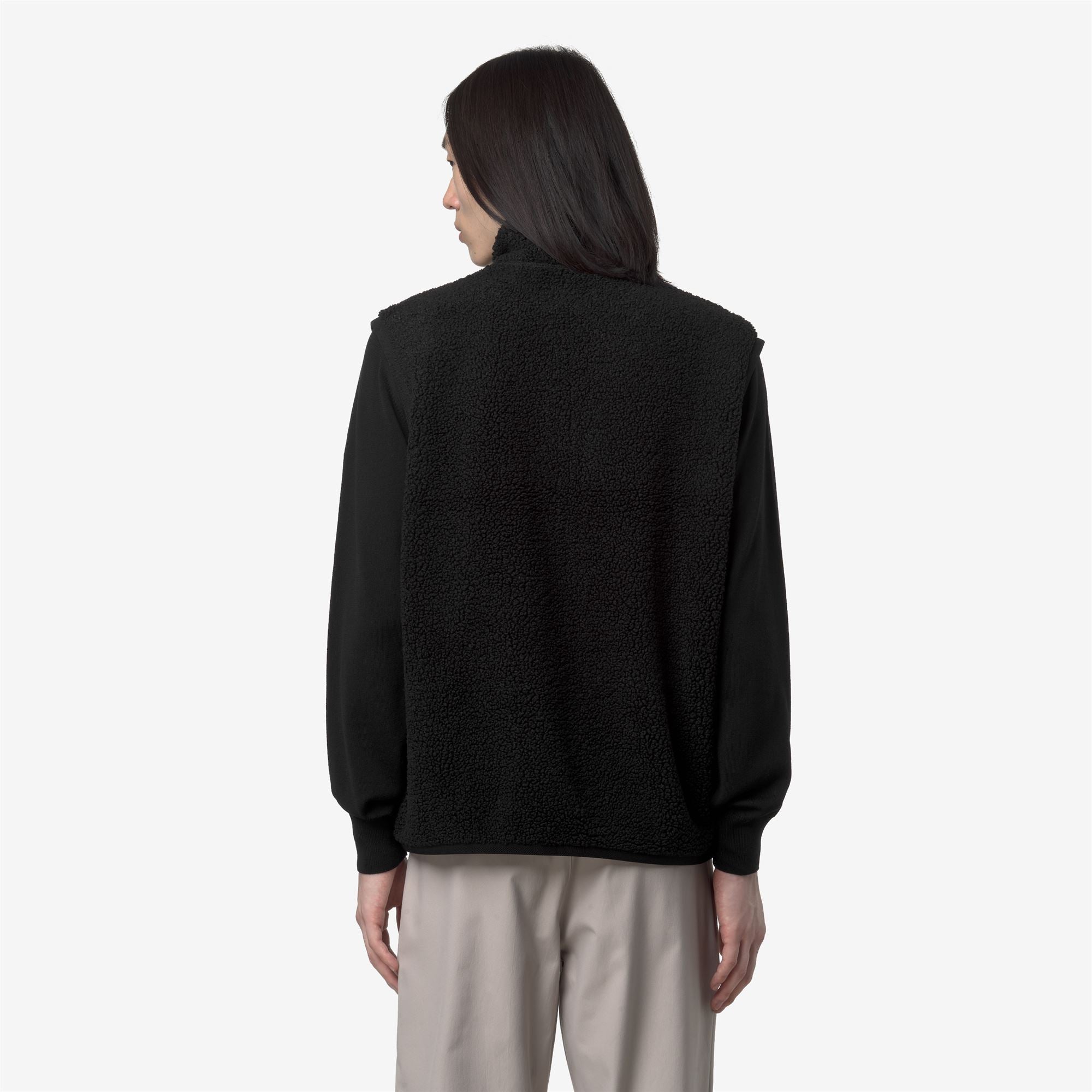 Fleece_MAN_YANNICK SHERPA POLAR DOUBLE_Vest_Black Pure-Black Pure - Commercial 6