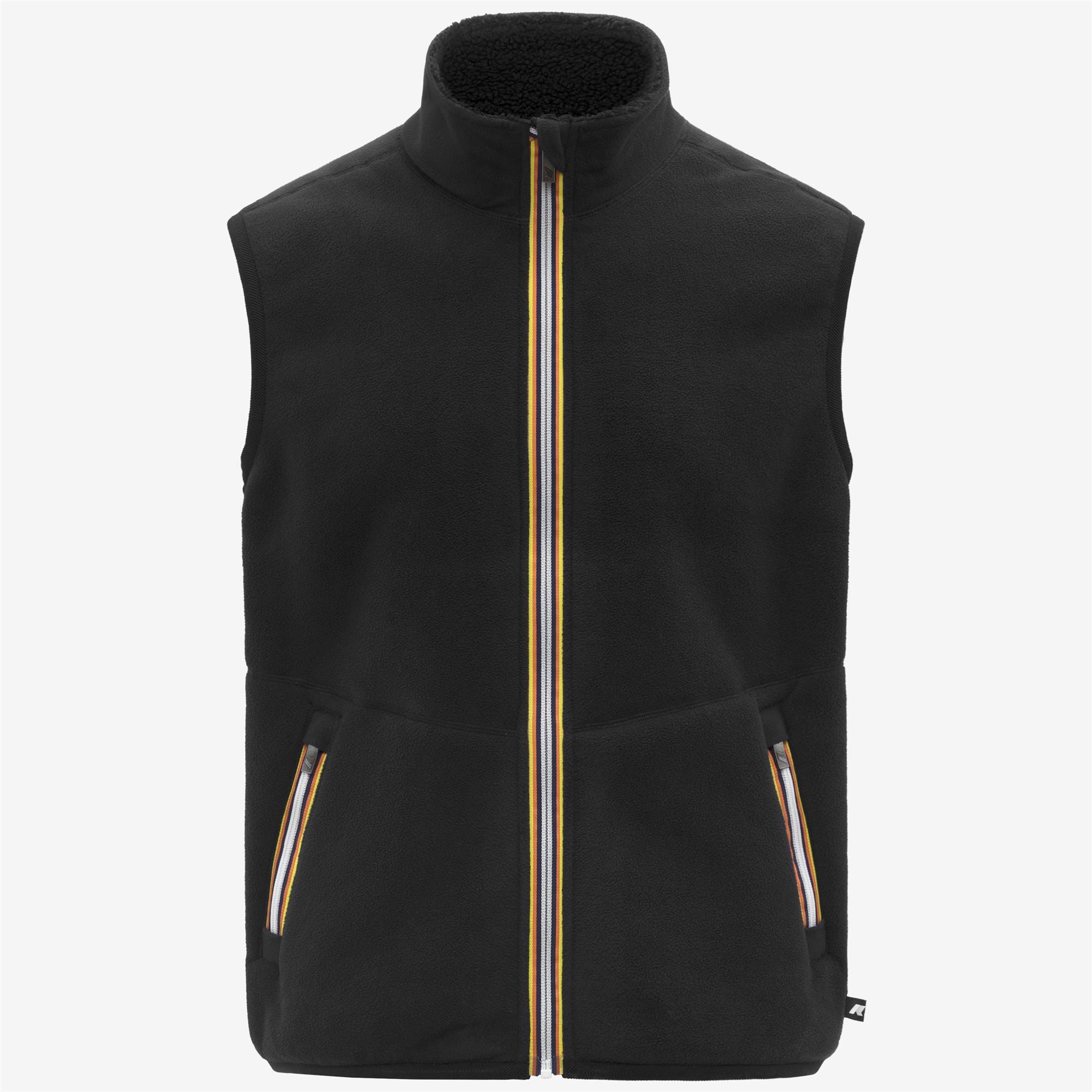 Fleece_MAN_YANNICK SHERPA POLAR DOUBLE_Vest_Black Pure-Black Pure - Commercial 2