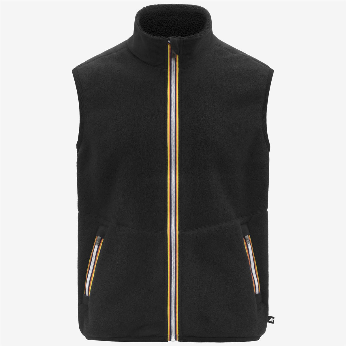 Fleece_MAN_YANNICK SHERPA POLAR DOUBLE_Vest_Black Pure-Black Pure - Commercial 2