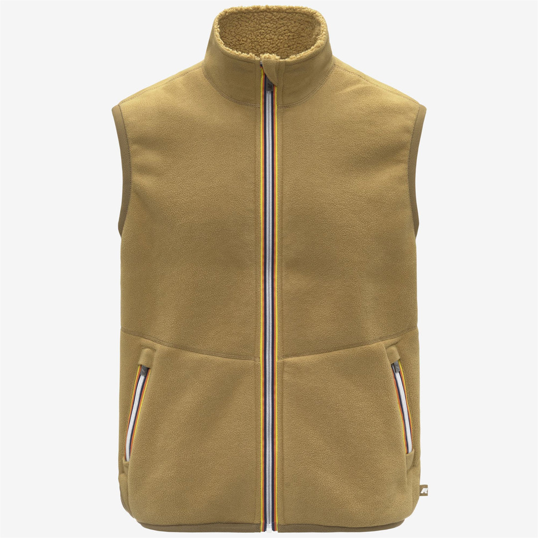 Chaleco polar sherpa reversible beige para hombre main