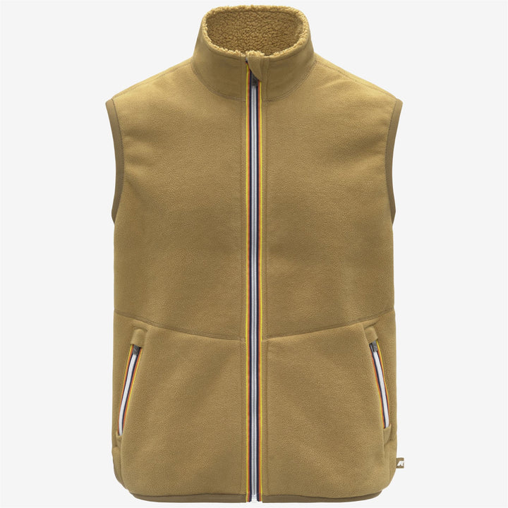 Chaleco polar sherpa reversible beige para hombre 2