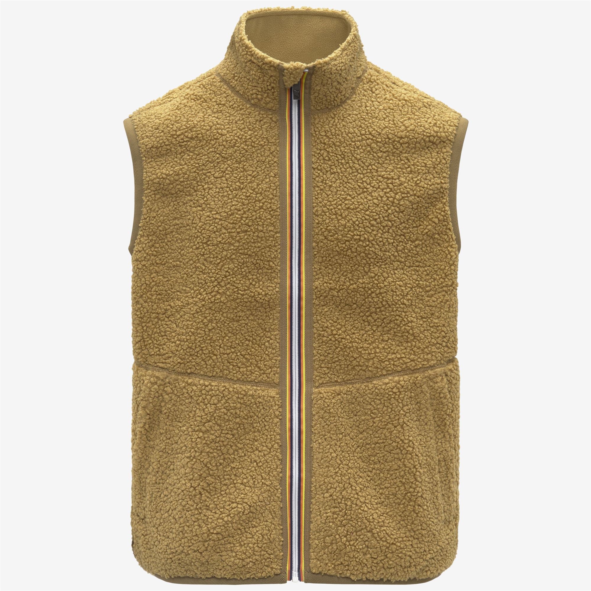Fleece_MAN_YANNICK SHERPA POLAR DOUBLE_Vest_Beige Seed Combo - Beige Seed - Commercial 1