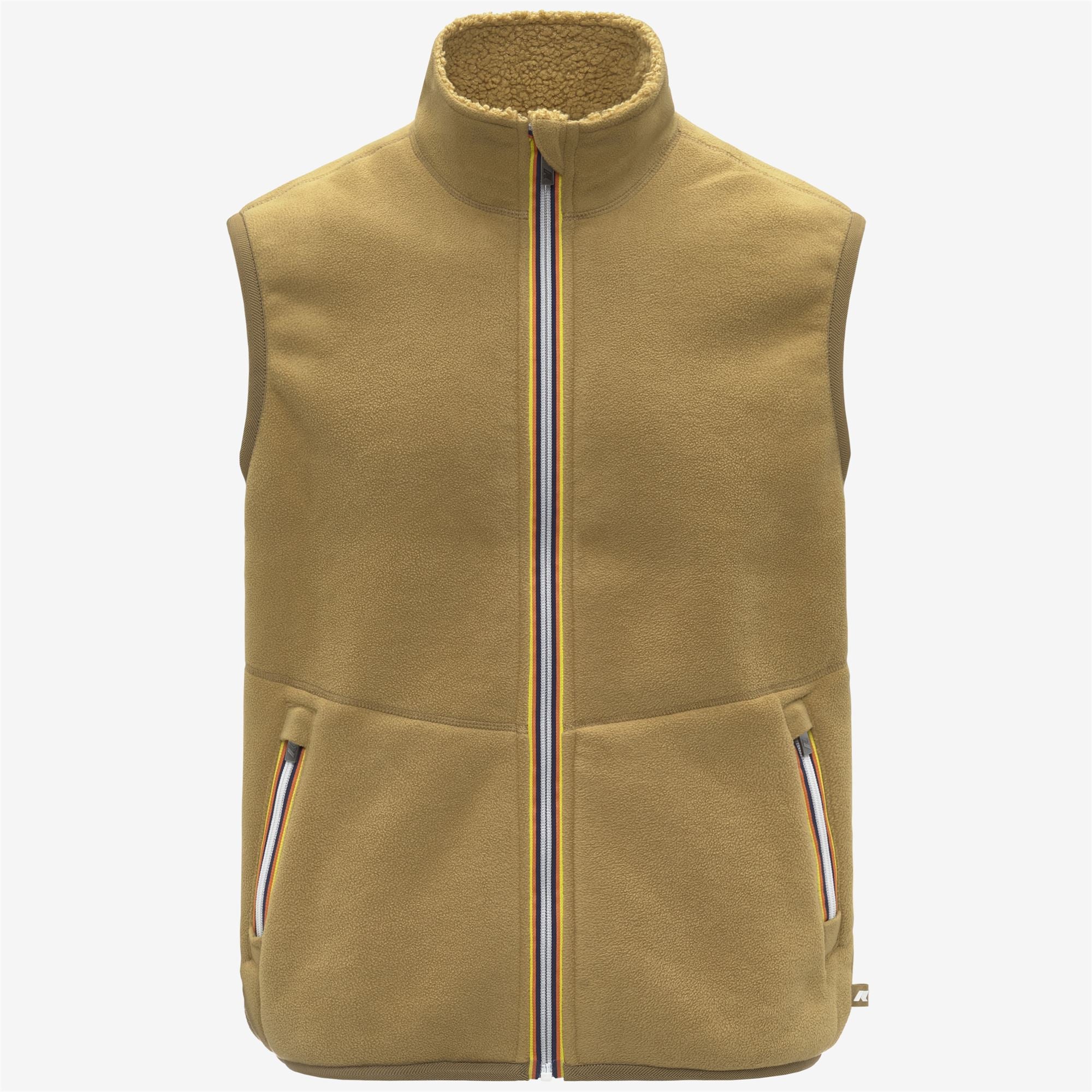 Fleece_MAN_YANNICK SHERPA POLAR DOUBLE_Vest_Beige Seed Combo - Beige Seed - Commercial 2