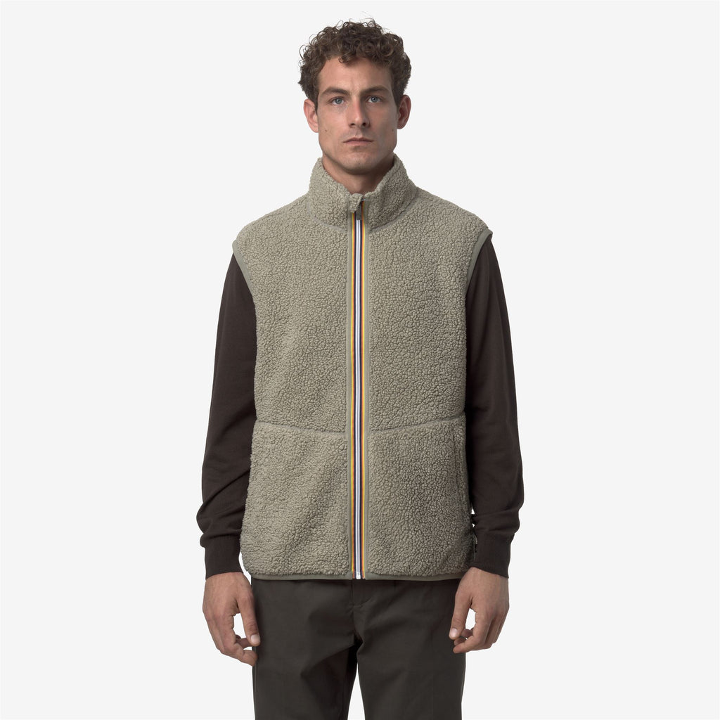 Fleece_MAN_YANNICK SHERPA POLAR DOUBLE_Vest_Green Oak-Green Oak - Green Oak - Commercial 4
