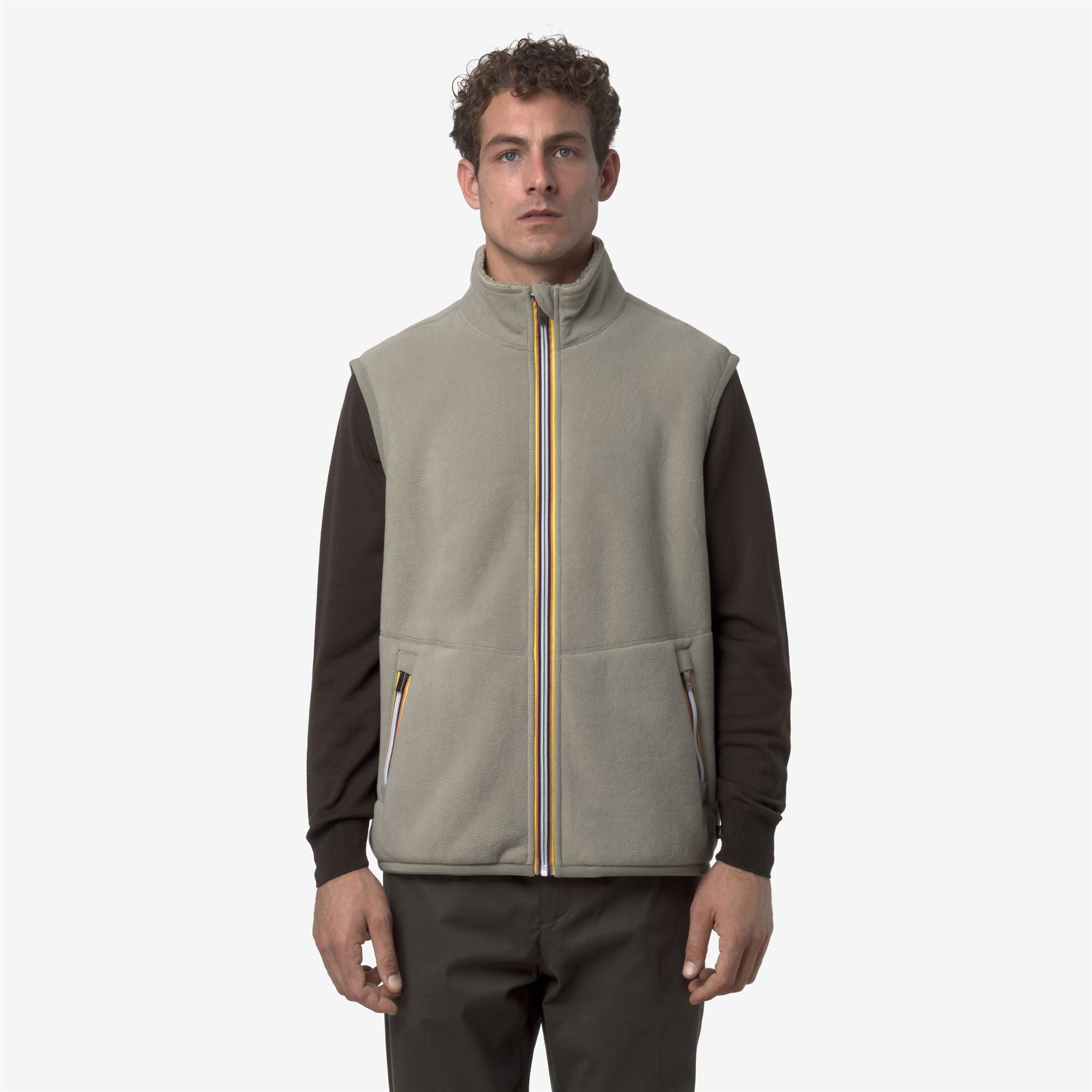 Fleece_MAN_YANNICK SHERPA POLAR DOUBLE_Vest_Green Oak-Green Oak - Green Oak - Commercial 7