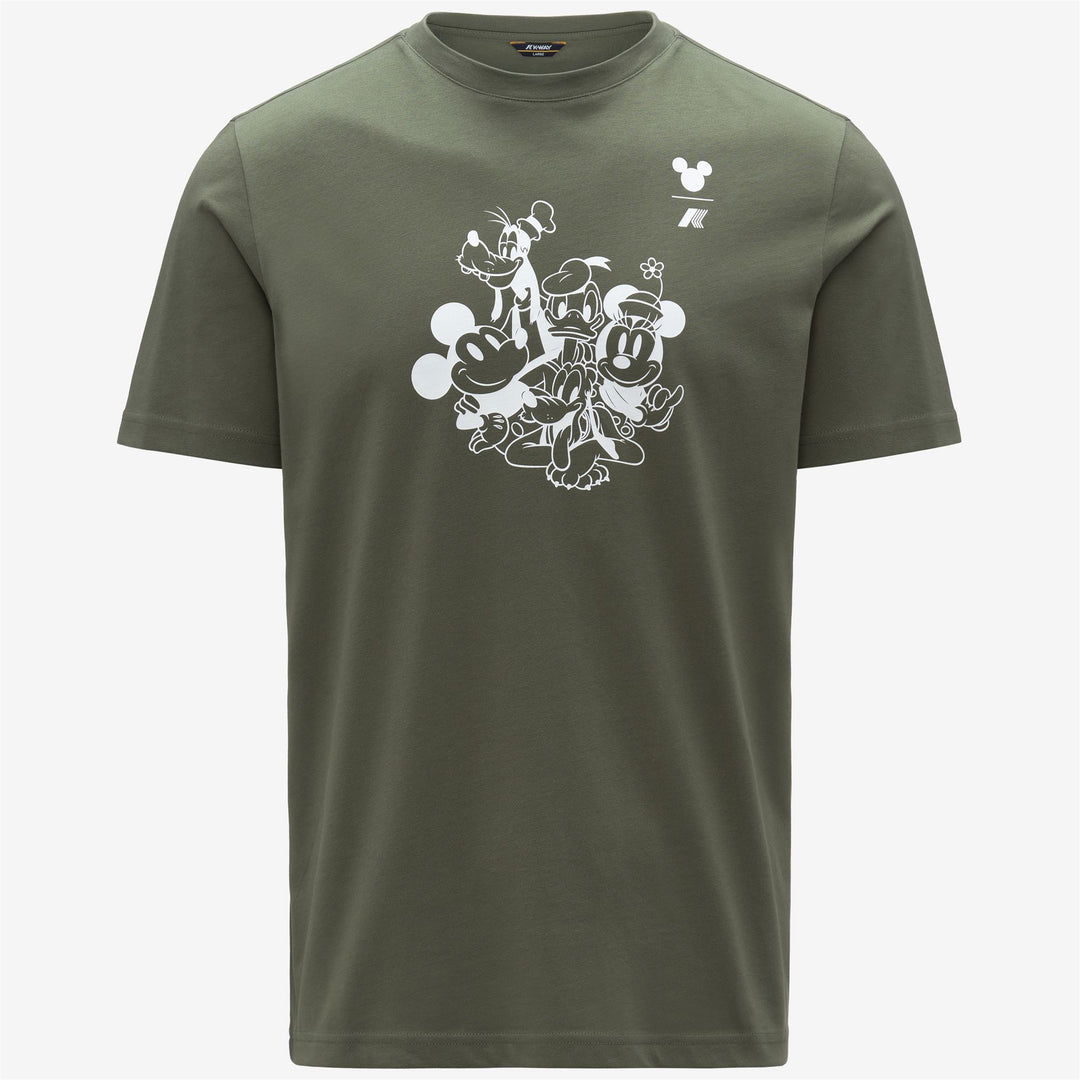 ODOM JERSEY MICKEY AND MINNIE - T-ShirtsTop - T-Shirt - Man - GREEN LICHEN-WHITE 01