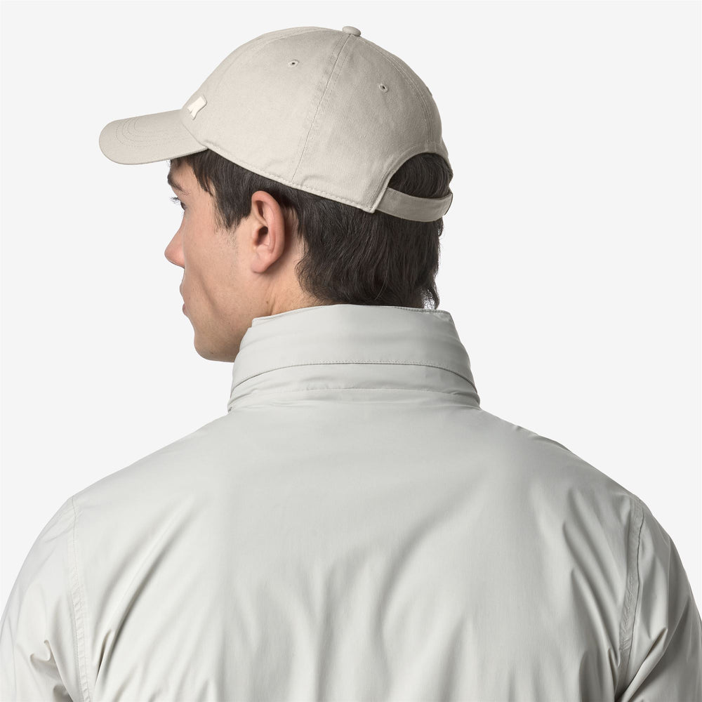 Gorra de béisbol unisex de algodón gris beige con ajuste ajustable 02