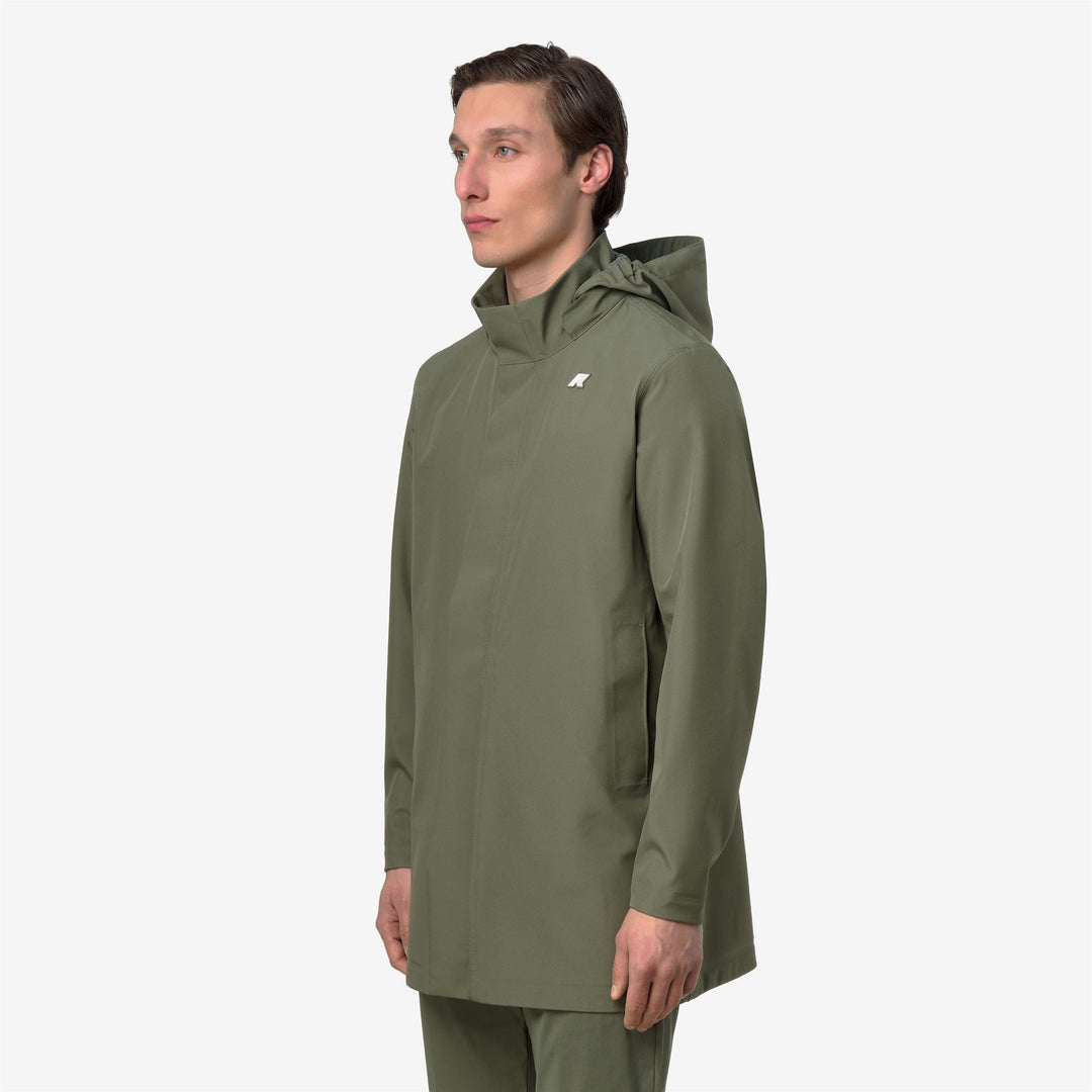 DUKE BONDED JERSEY - Jackets - 3/4 LENGTH - Man - GREEN LICHEN main