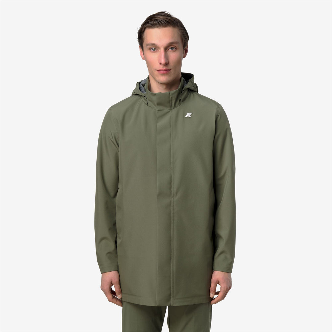 DUKE BONDED JERSEY - Jackets - 3/4 LENGTH - Man - GREEN LICHEN main