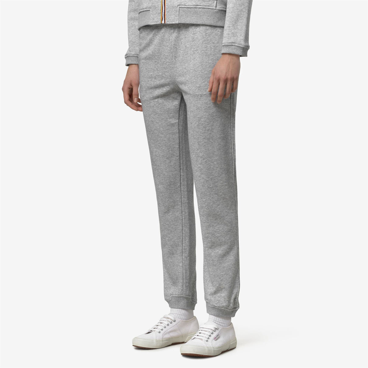 Pants_UNISEX_PHILBERT POLY COTTON_Sport Trousers_GREY MEL - Commercial 5