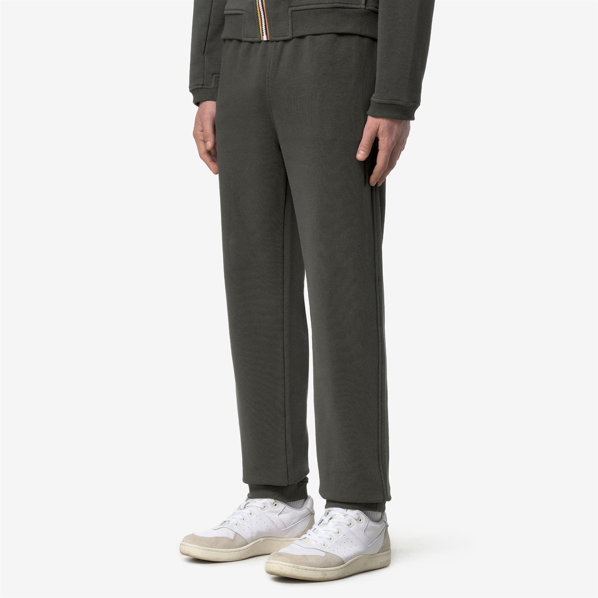 Pants_UNISEX_PHILBERT POLY COTTON_Sport Trousers_GREEN BLACKISH - Commercial 5