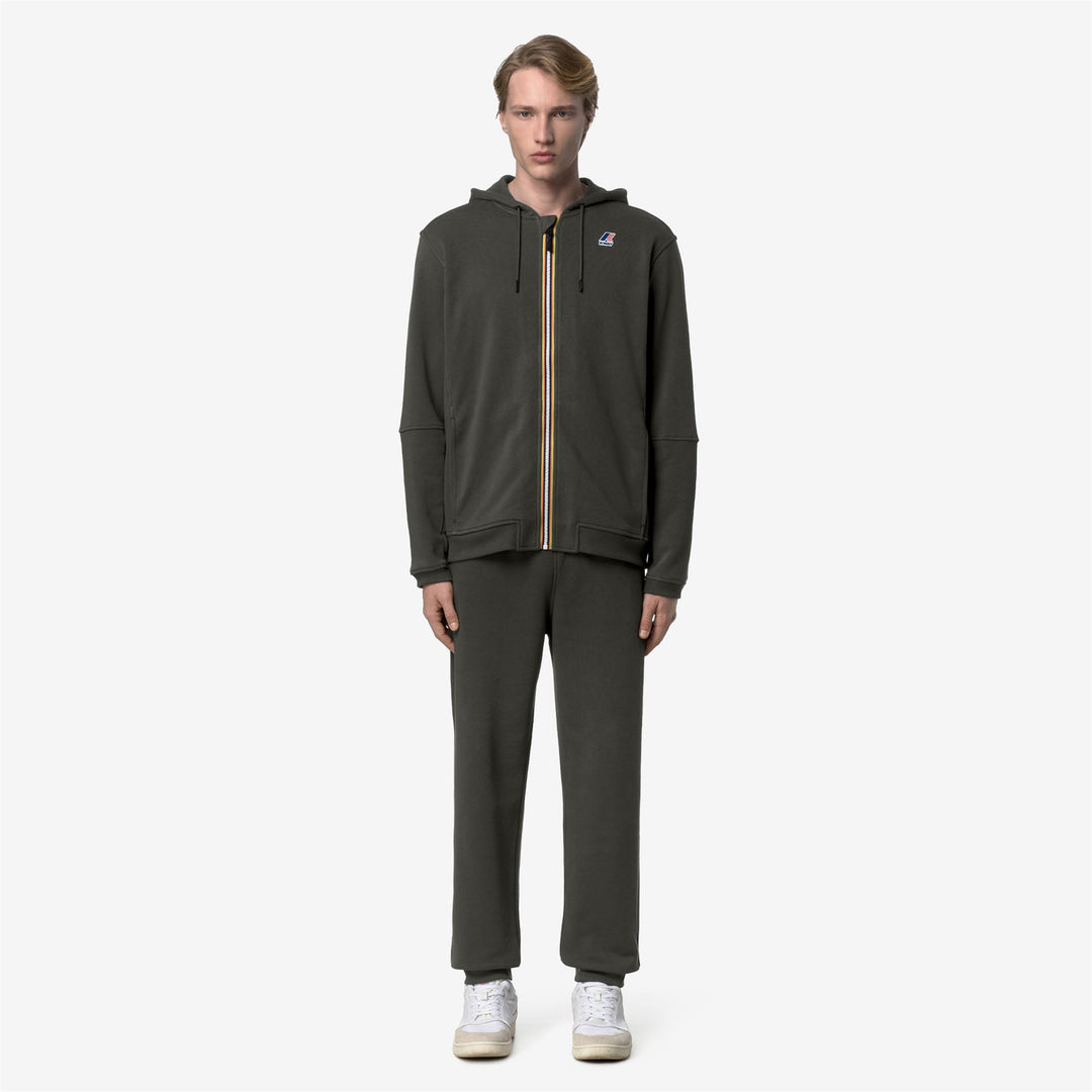PHILBERT POLY COTTON - Pants - Sport Trousers - Unisex - GREEN BLACKISH main