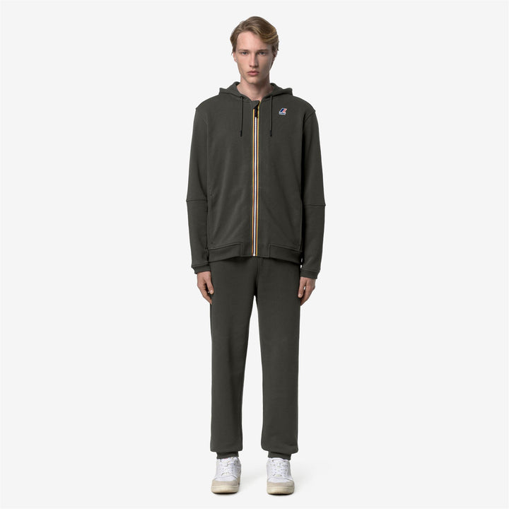 PHILBERT POLY COTTON - Pants - Sport Trousers - Unisex - GREEN BLACKISH 3