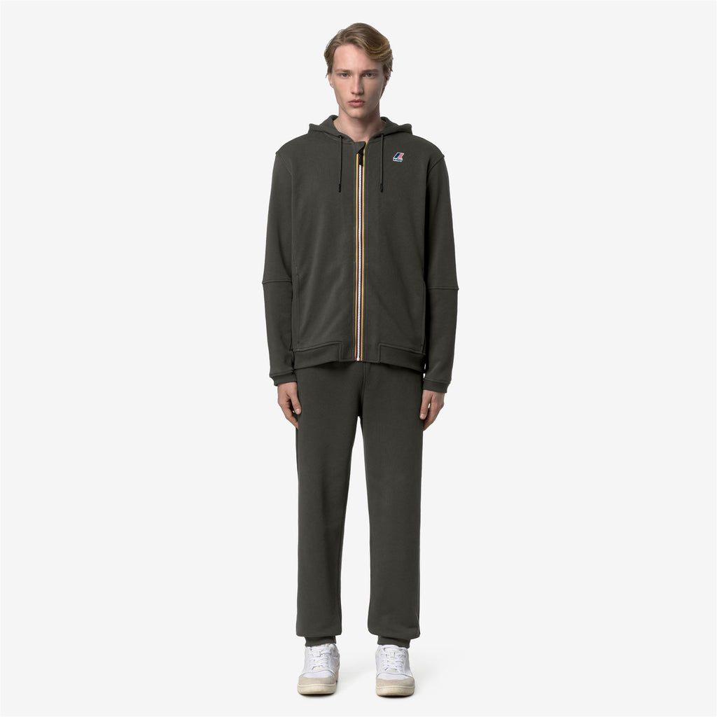 Pants_UNISEX_PHILBERT POLY COTTON_Sport Trousers_GREEN BLACKISH - Commercial 4