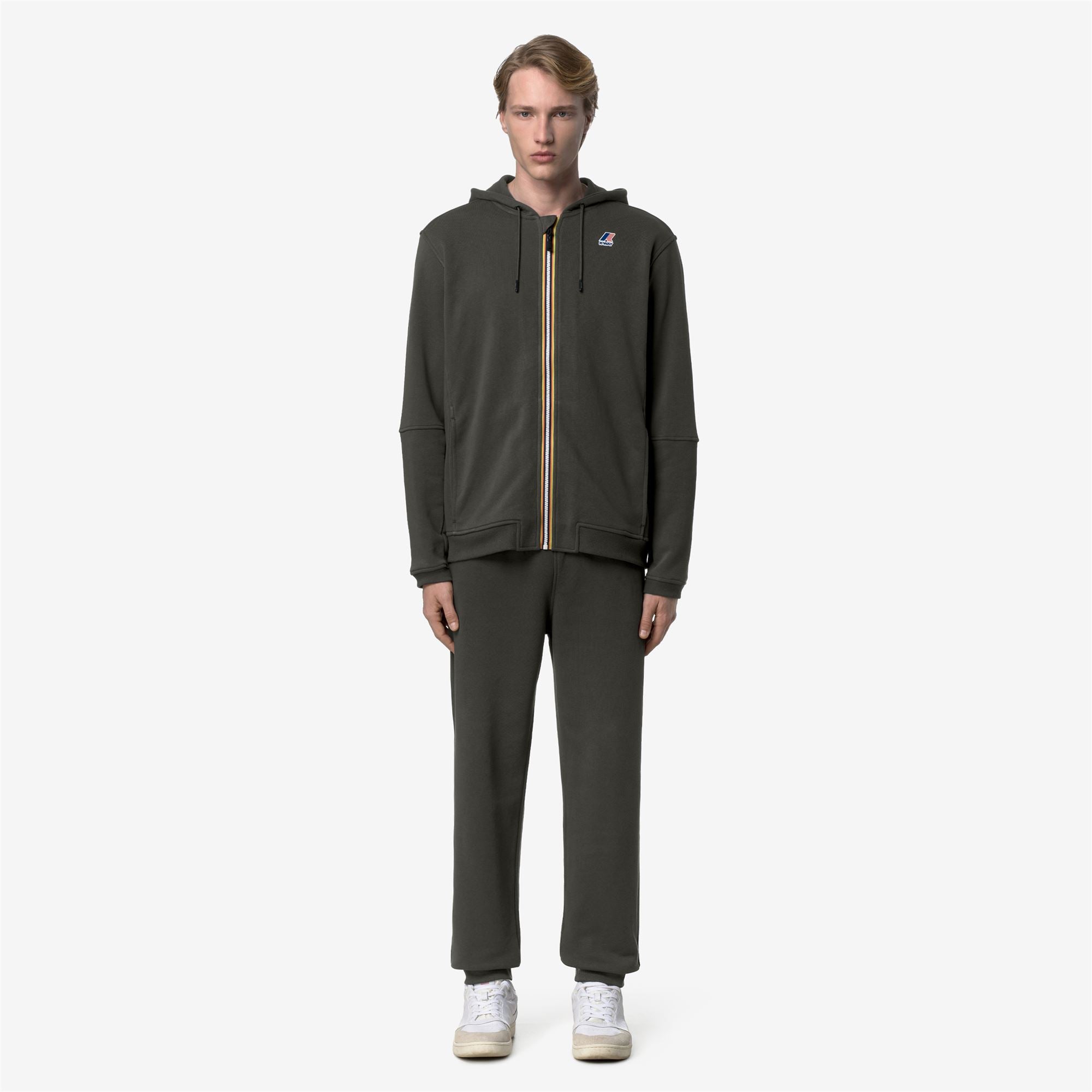 Pants_UNISEX_PHILBERT POLY COTTON_Sport Trousers_GREEN BLACKISH - Commercial 4