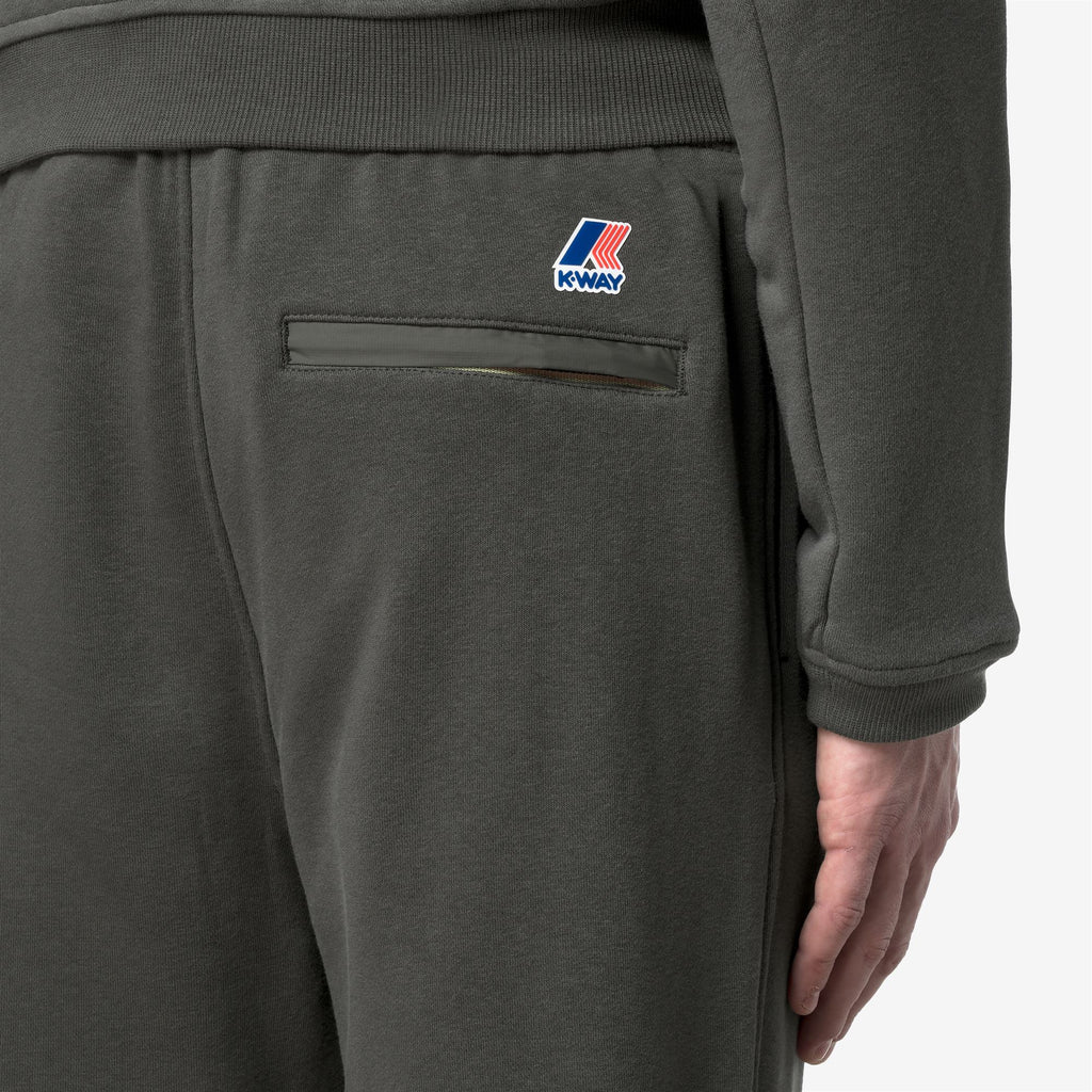 Pants_UNISEX_PHILBERT POLY COTTON_Sport Trousers_GREEN BLACKISH - Commercial 7
