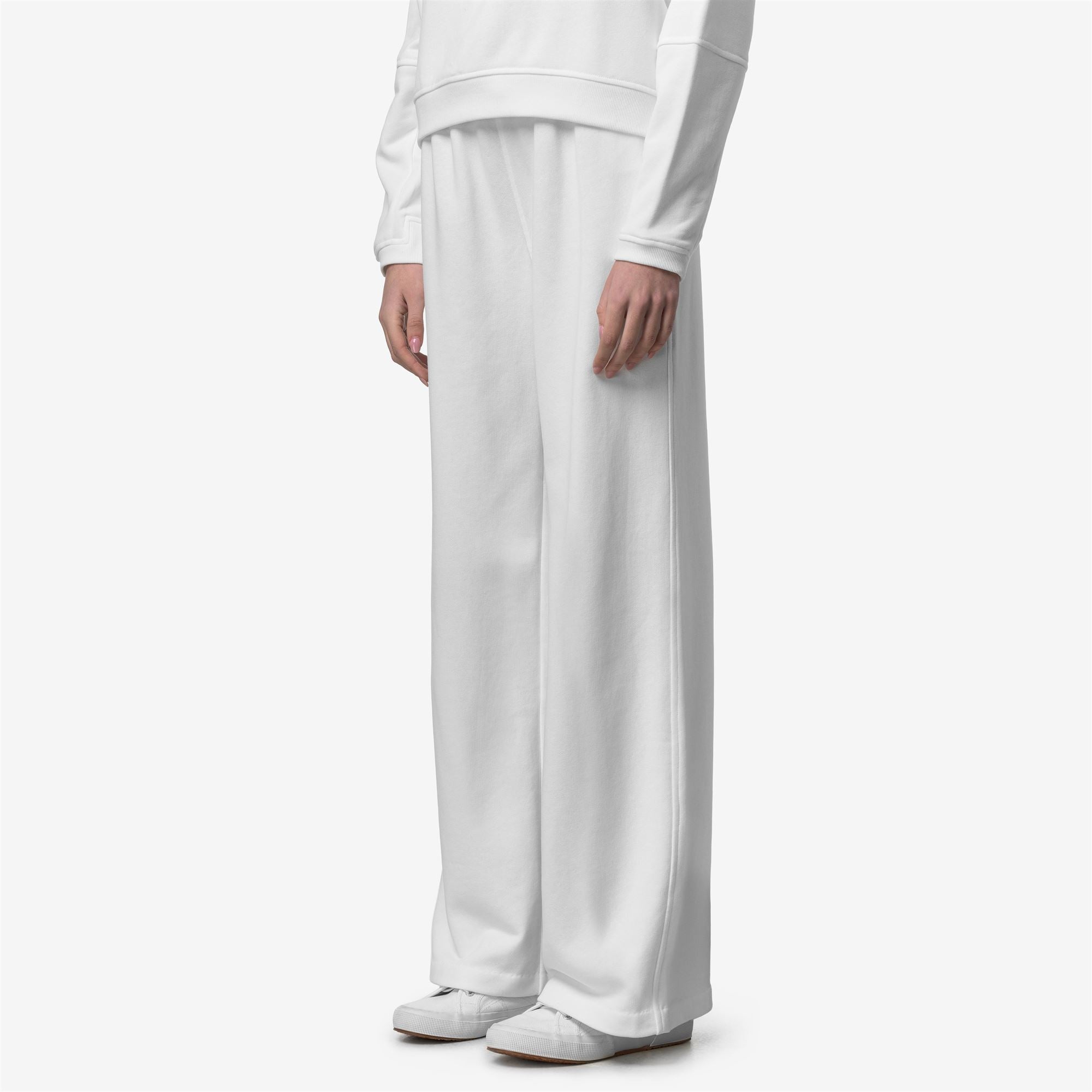 Pants_WOMAN_LOYRE POLY COTTON_Sport Trousers_White - White - Commercial 5