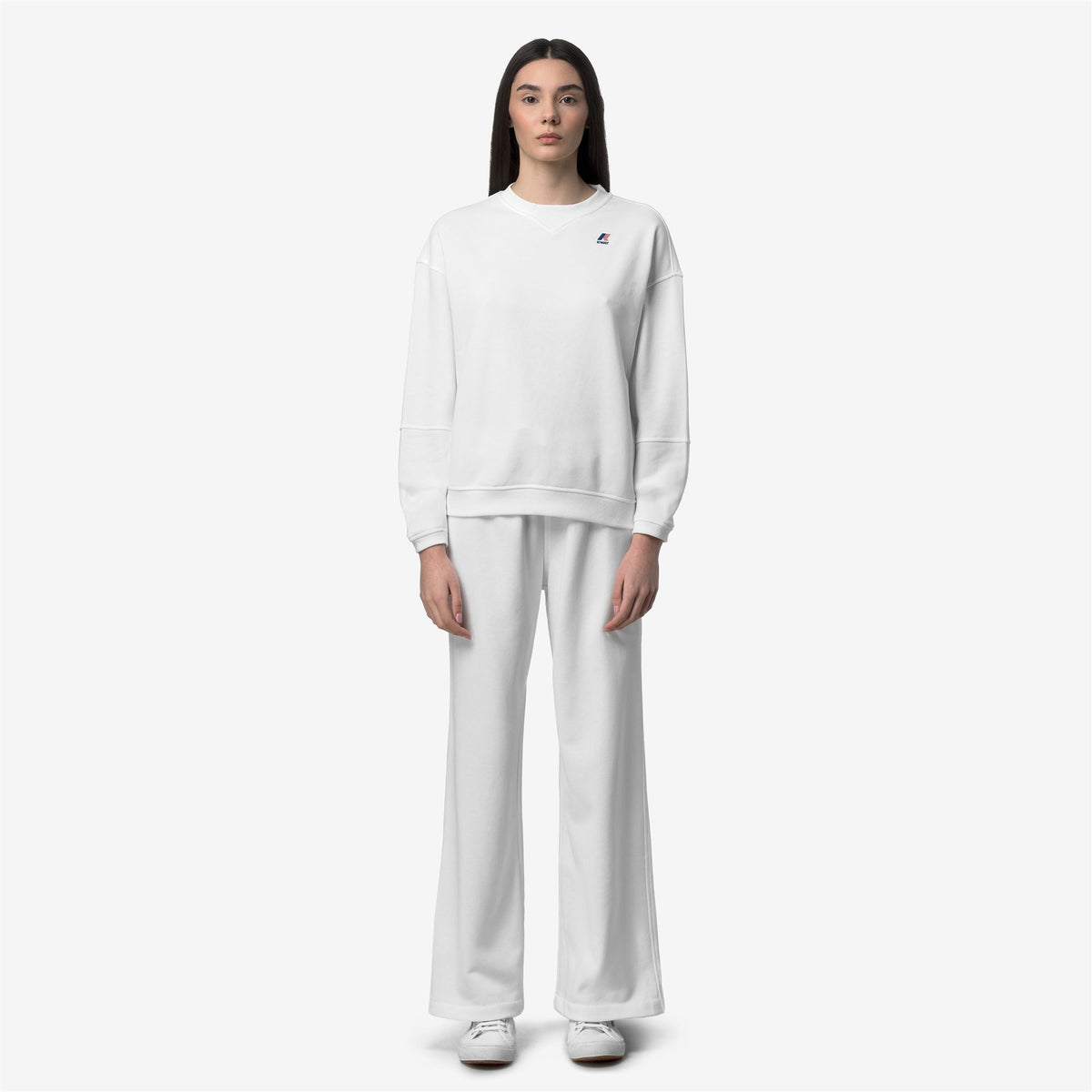 Pants_WOMAN_LOYRE POLY COTTON_Sport Trousers_White - White - Commercial 4