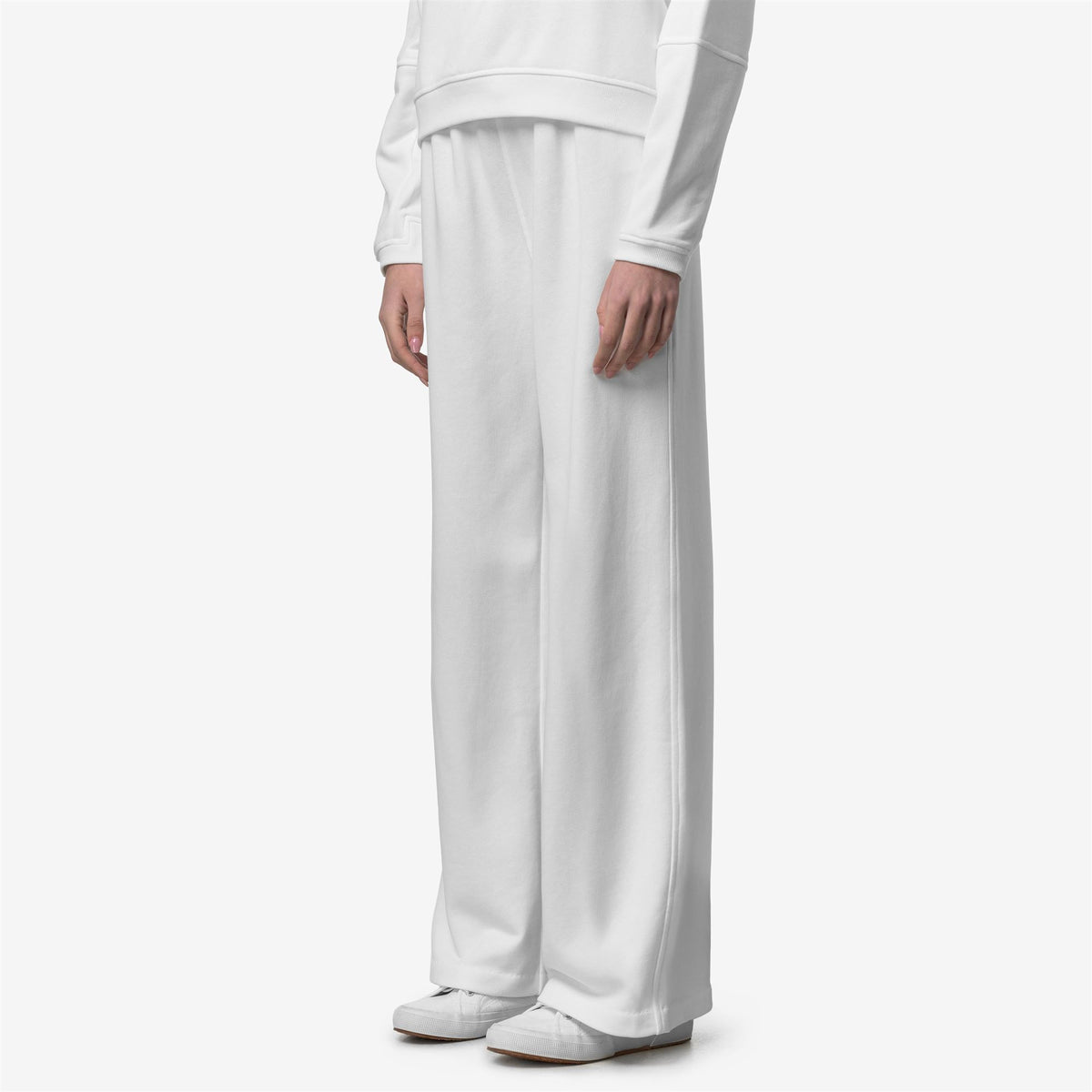 Pants_WOMAN_LOYRE POLY COTTON_Sport Trousers_White - White - Commercial 5