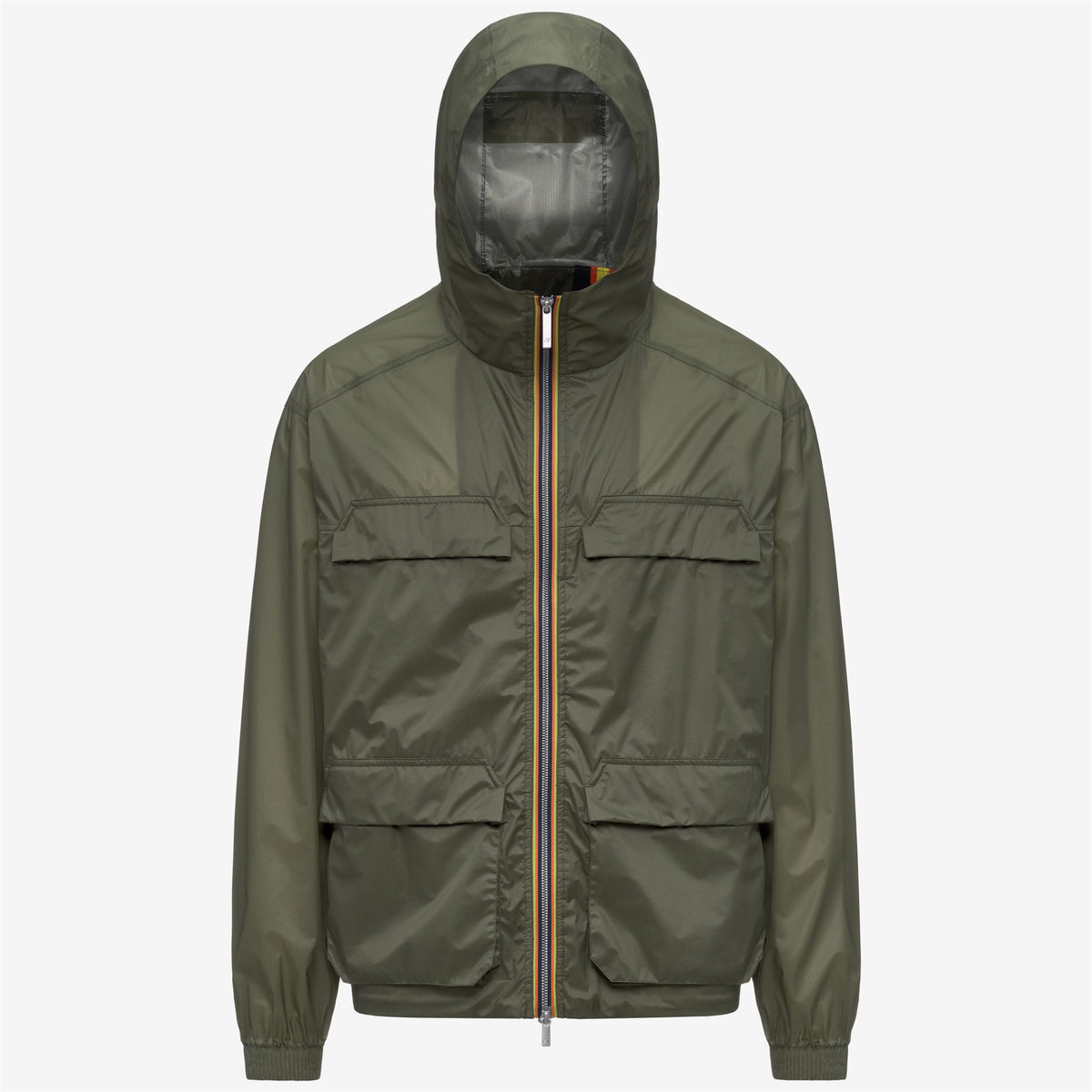 Jackets_Man_CLAD EXTRA LIGHT 3L_Short_Green Lichen - Commercial 1