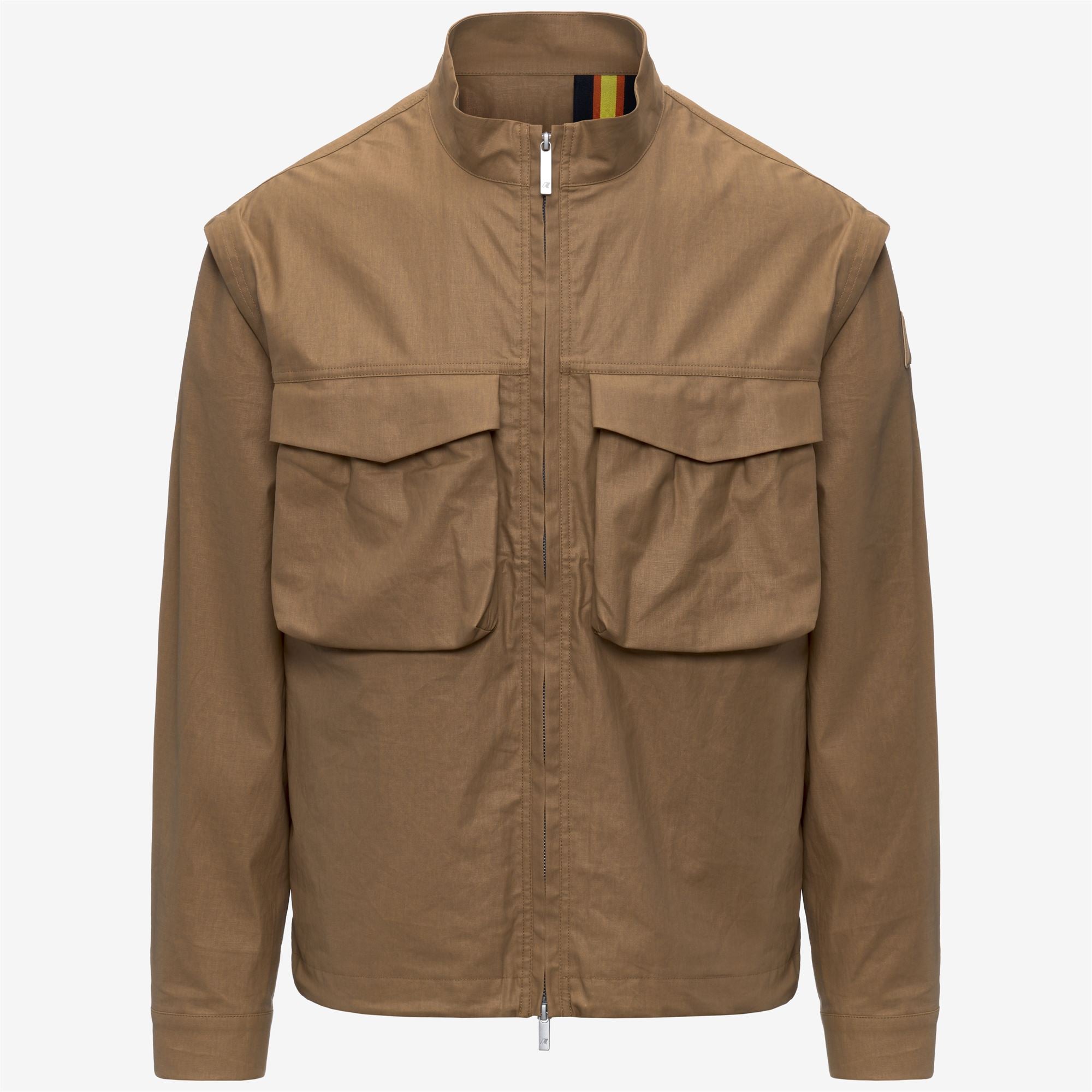 Jackets Man ORIAN NATURAL BLEND Short BROWN BISTRE COMBO