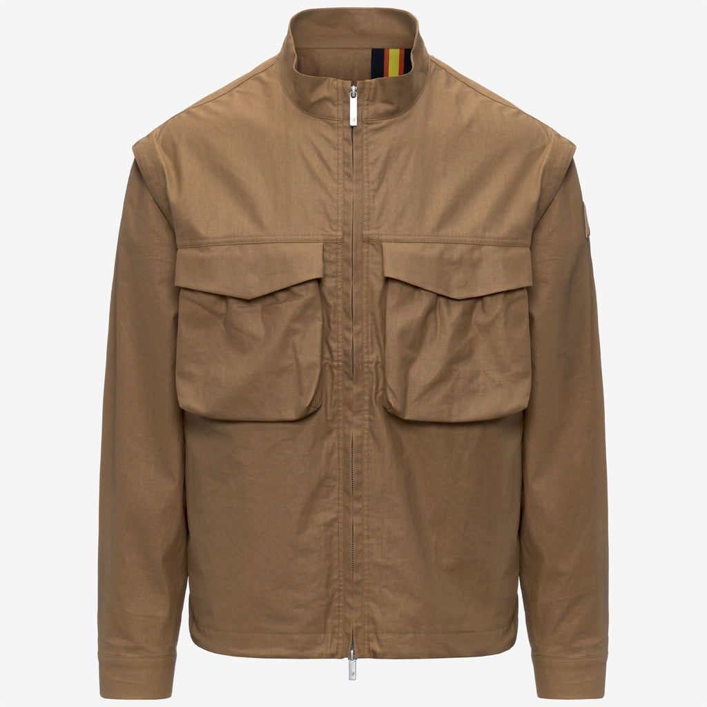 Jackets_Man_ORIAN NATURAL BLEND_Short_BROWN BISTRE COMBO - Brown Bistre - Commercial 1