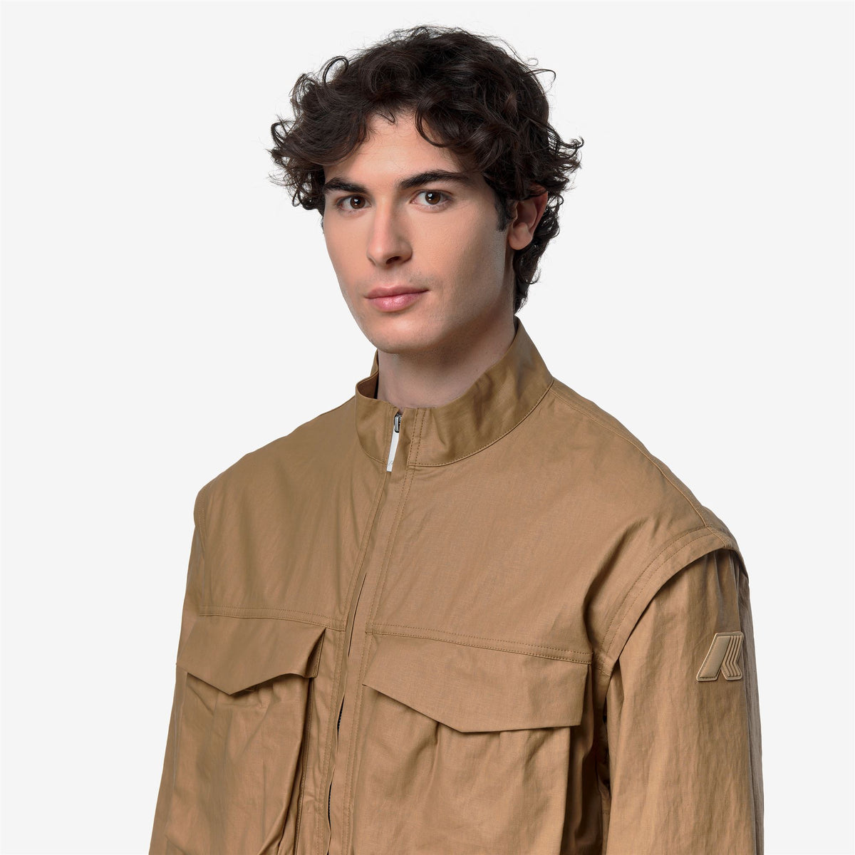 Jackets_Man_ORIAN NATURAL BLEND_Short_BROWN BISTRE COMBO - Brown Bistre - Commercial 7