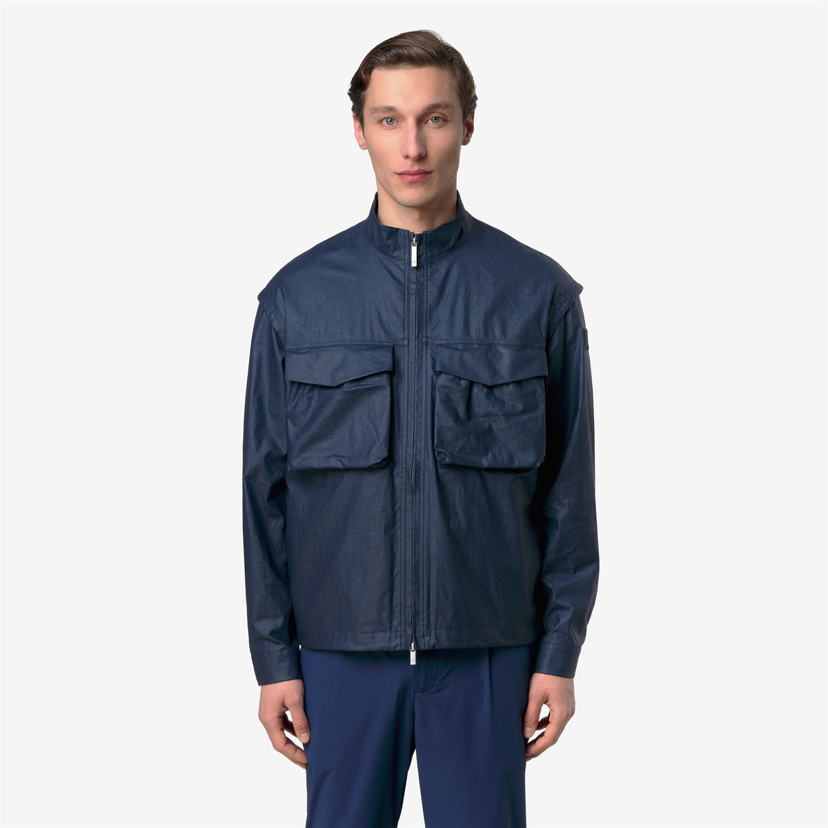 Jackets_Man_ORIAN NATURAL BLEND_Short_BLUE INSIGNIA COMBO - Blue Insignia - Commercial 4