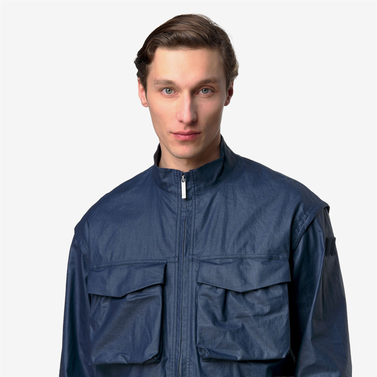 Jackets_Man_ORIAN NATURAL BLEND_Short_BLUE INSIGNIA COMBO - Blue Insignia - Commercial 7