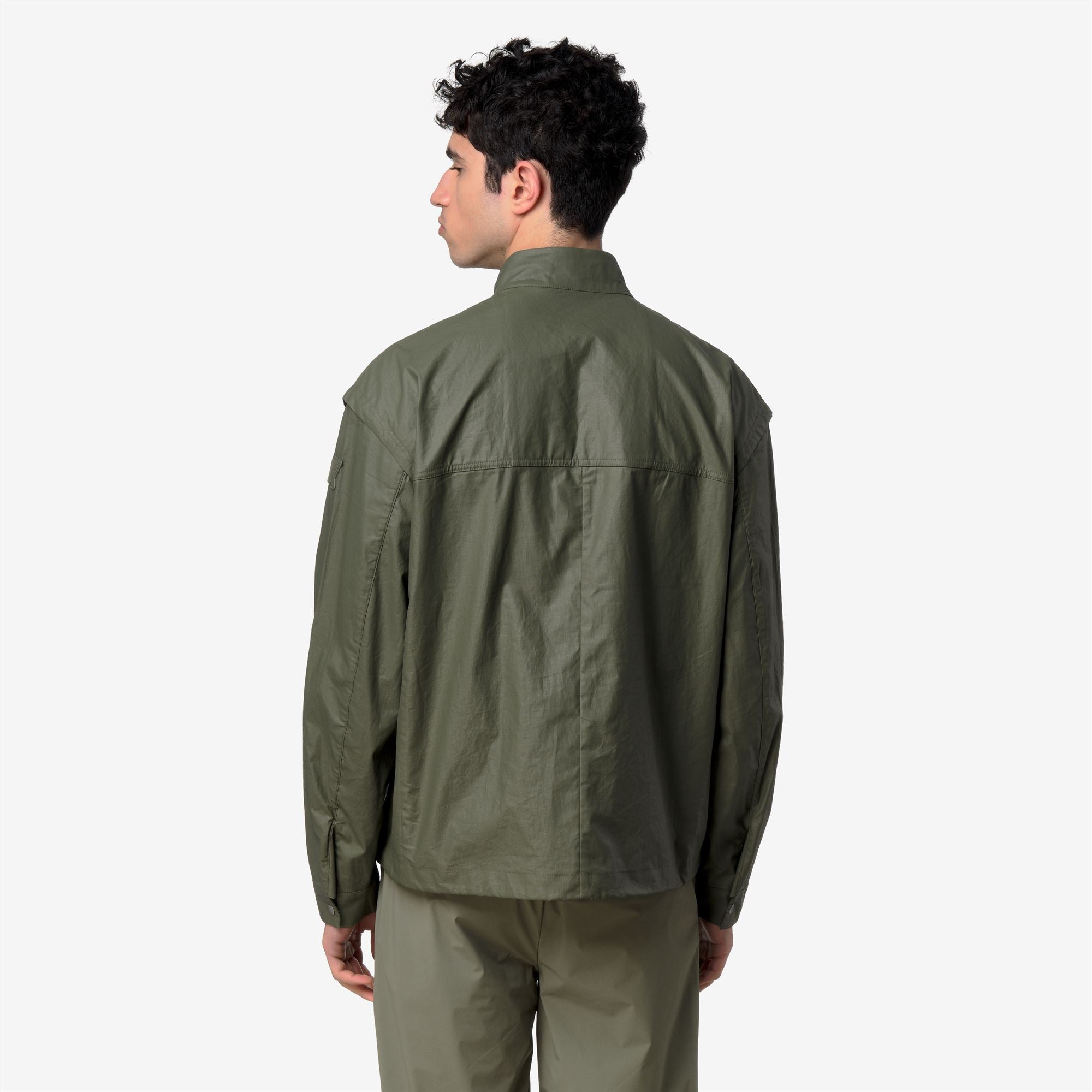 Jackets Man ORIAN NATURAL BLEND Short GREEN LICHEN COMBO Jackets Man ORIAN NATURAL BLEND Short GREEN LICHEN COMBO
