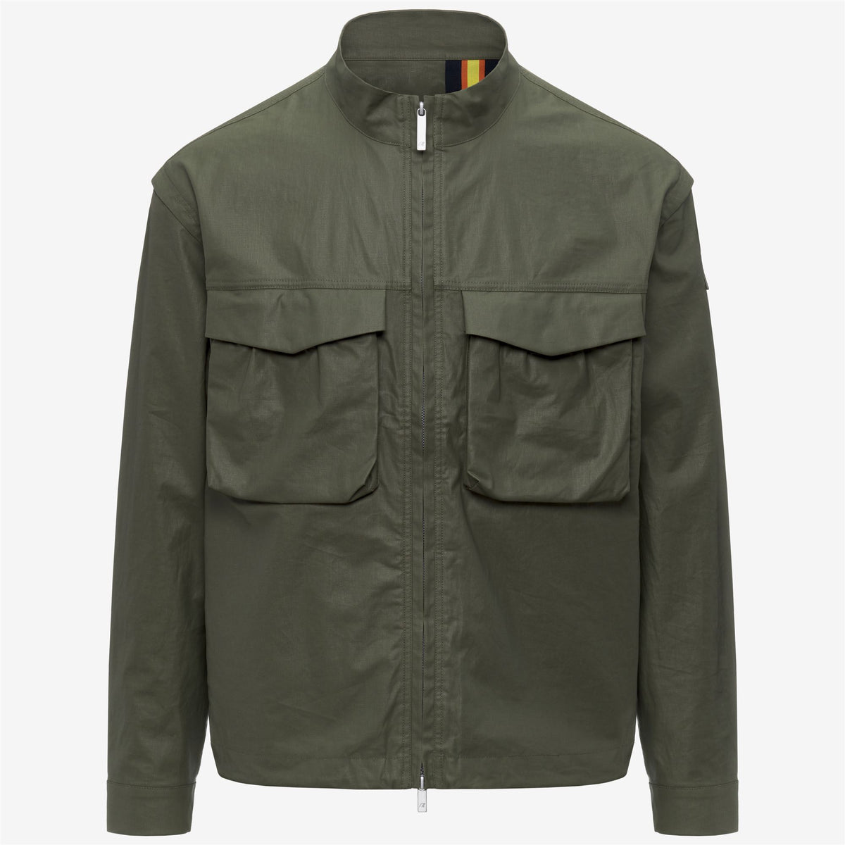 Jackets_Man_ORIAN NATURAL BLEND_Short_GREEN LICHEN COMBO - Green Lichen - Commercial 1
