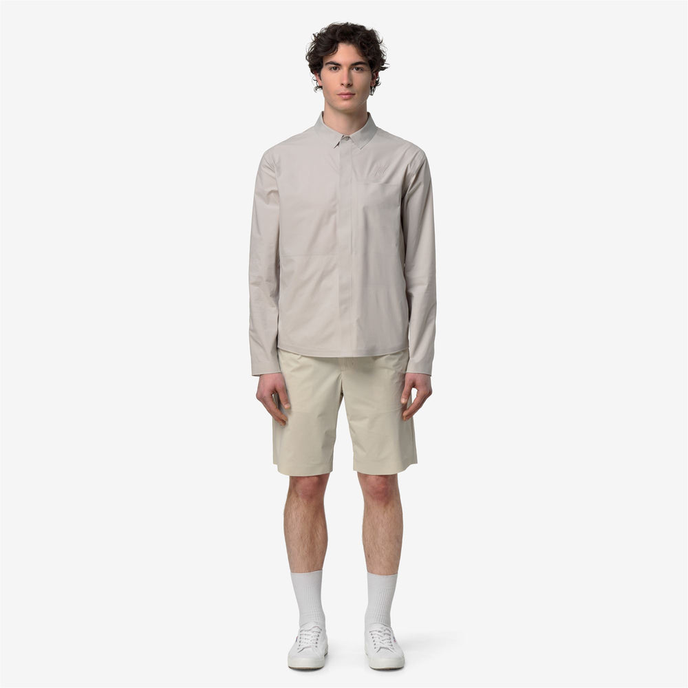 SHARRIE TECH OVERSHIRT - Jackets - Corta - Uomo - BEIGE LT 02