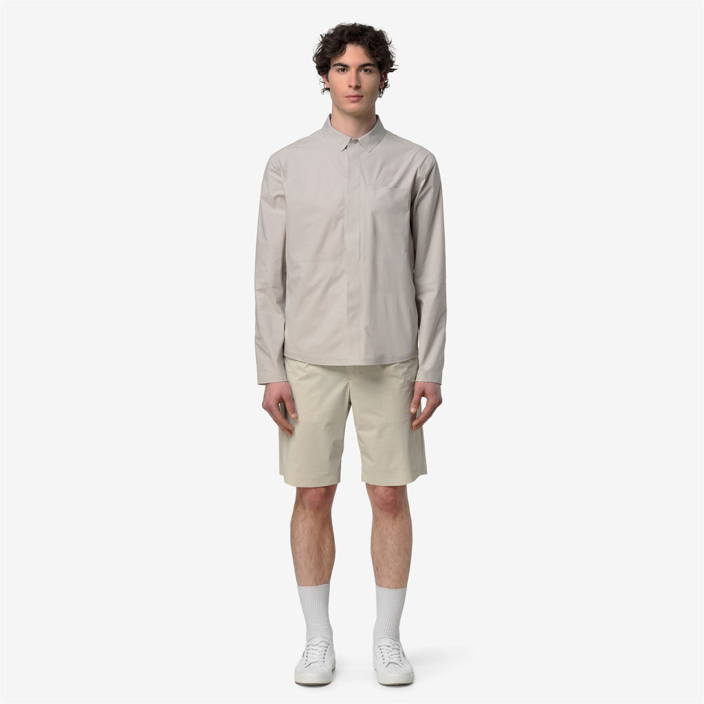 Jackets_Man_SHARRIE TECH OVERSHIRT_Short_BEIGE LT - Commercial 4