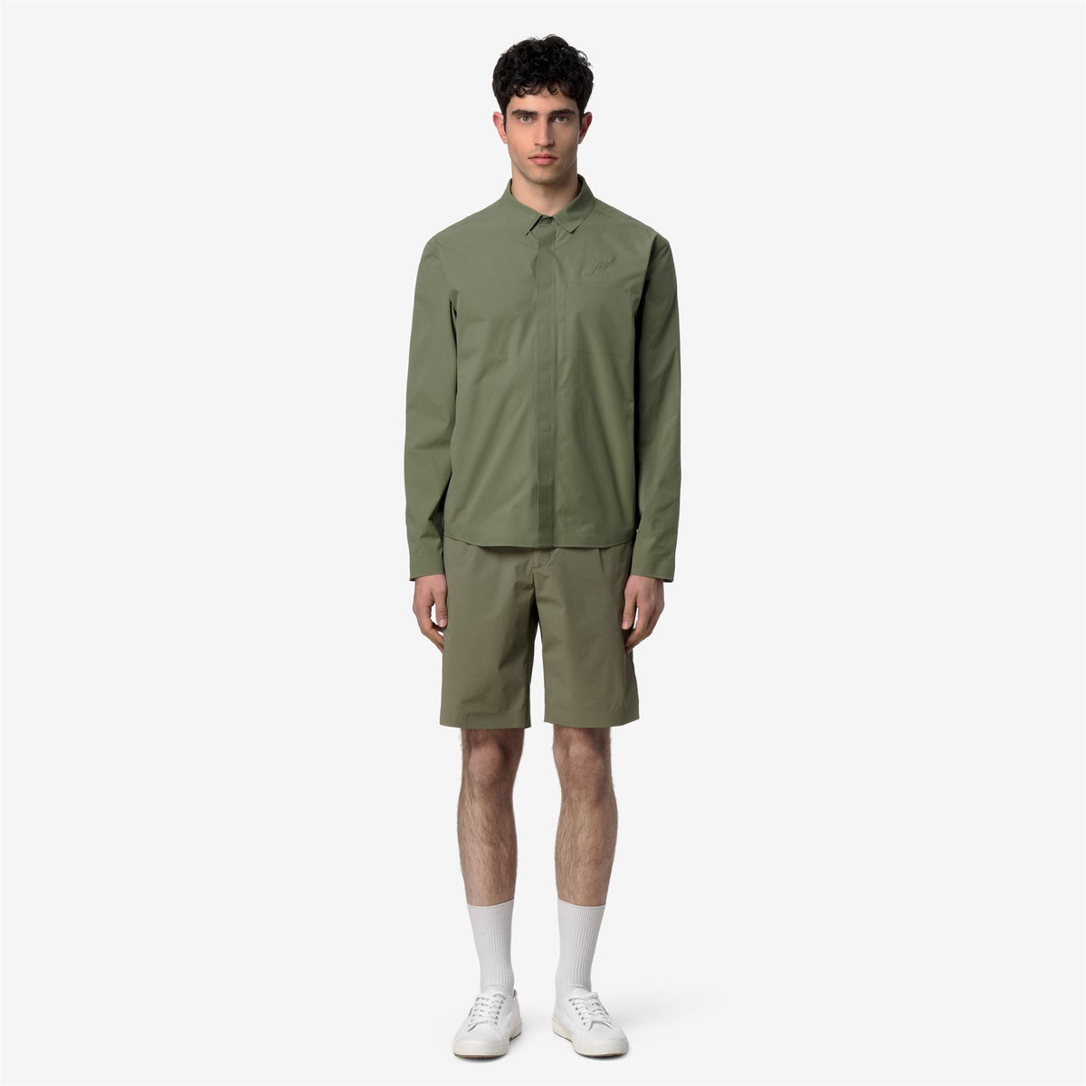 Jackets_Man_SHARRIE TECH OVERSHIRT_Short_Green Lichen - Commercial 4